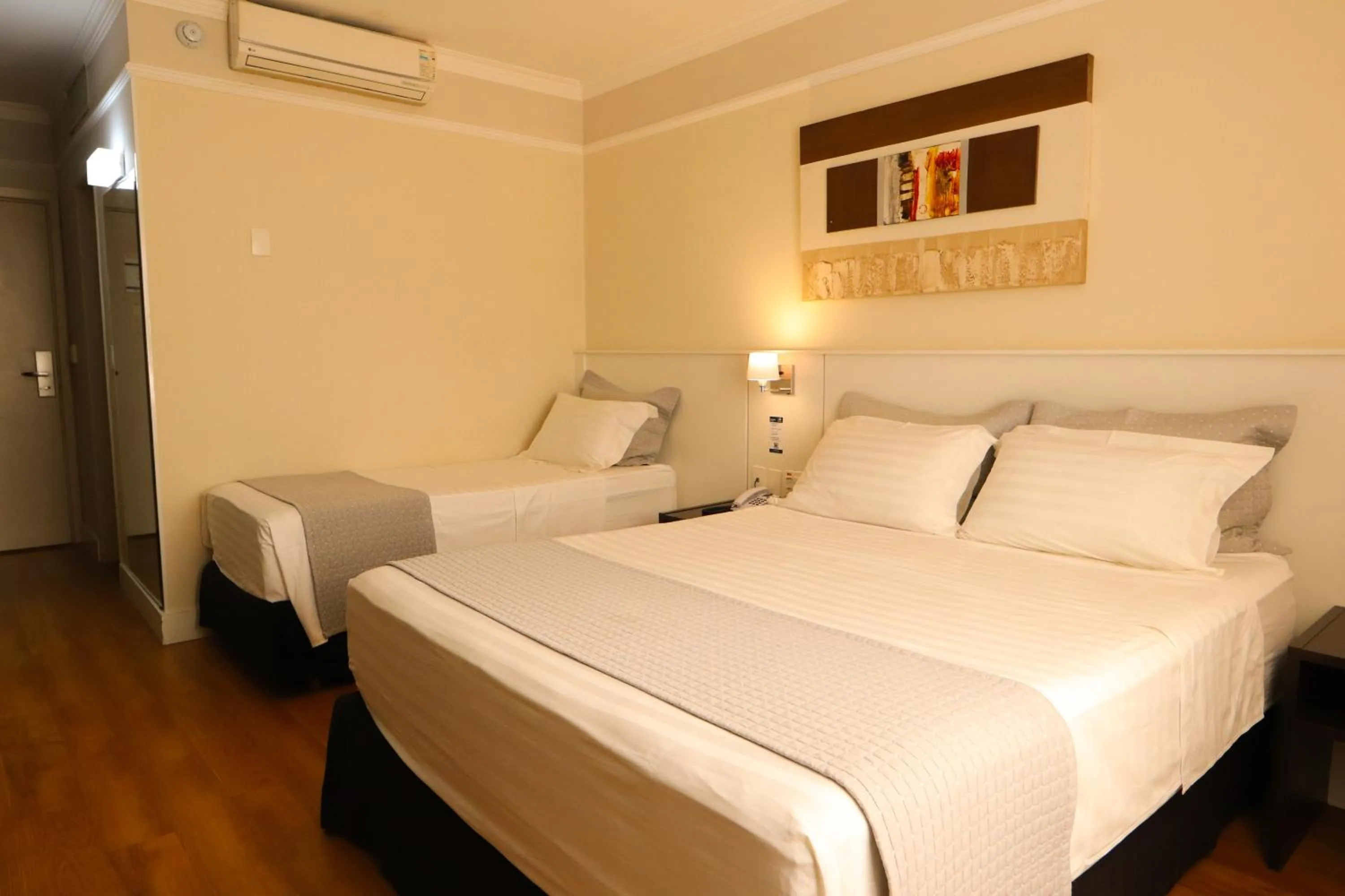 Bed in Hotel Premium Campinas