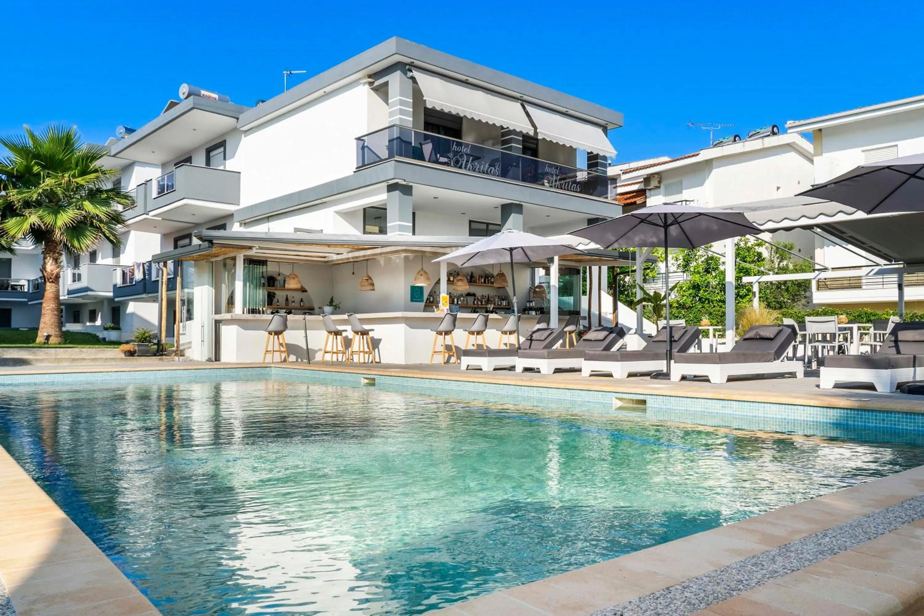 Swimming pool in Akritas Hotel Pefkochori