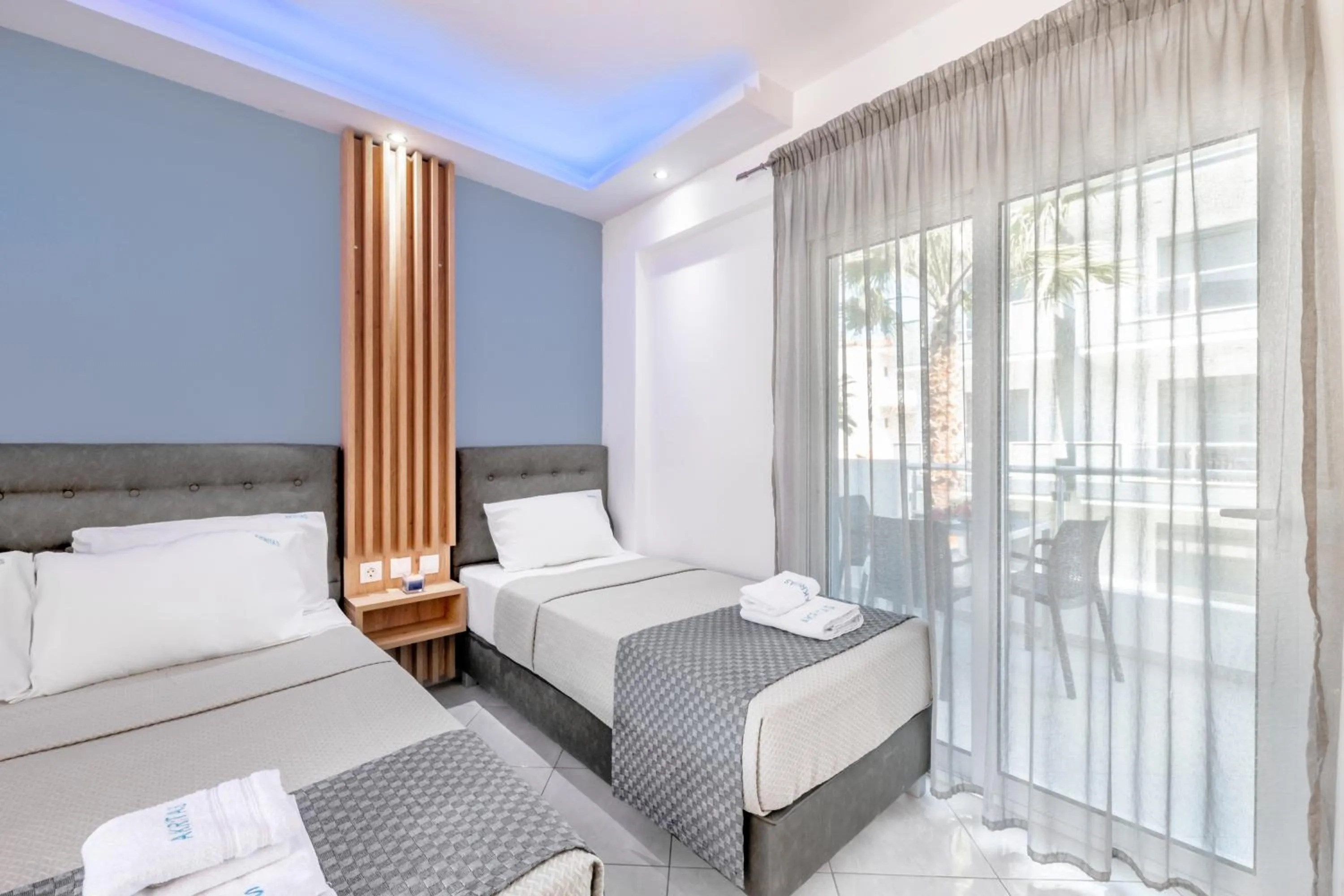 Photo of the whole room, Bed in Akritas Hotel Pefkochori