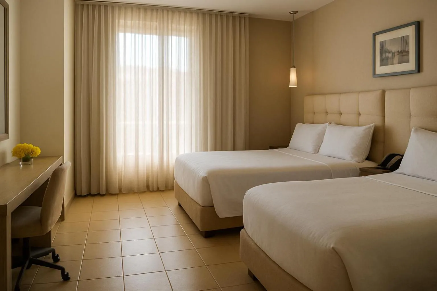 Photo of the whole room, Bed in Country International Hotel
