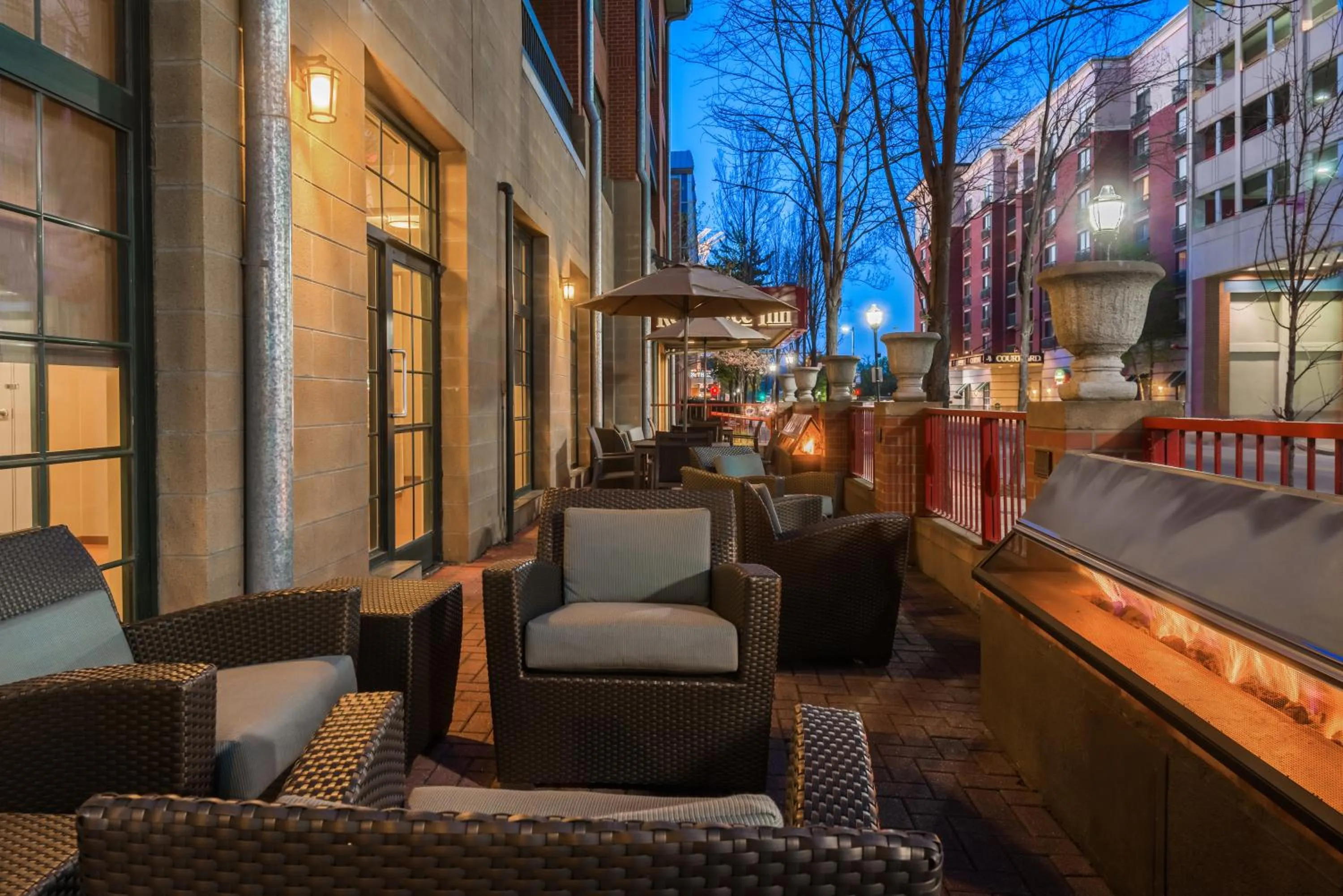 Patio in Residence Inn Chattanooga Downtown