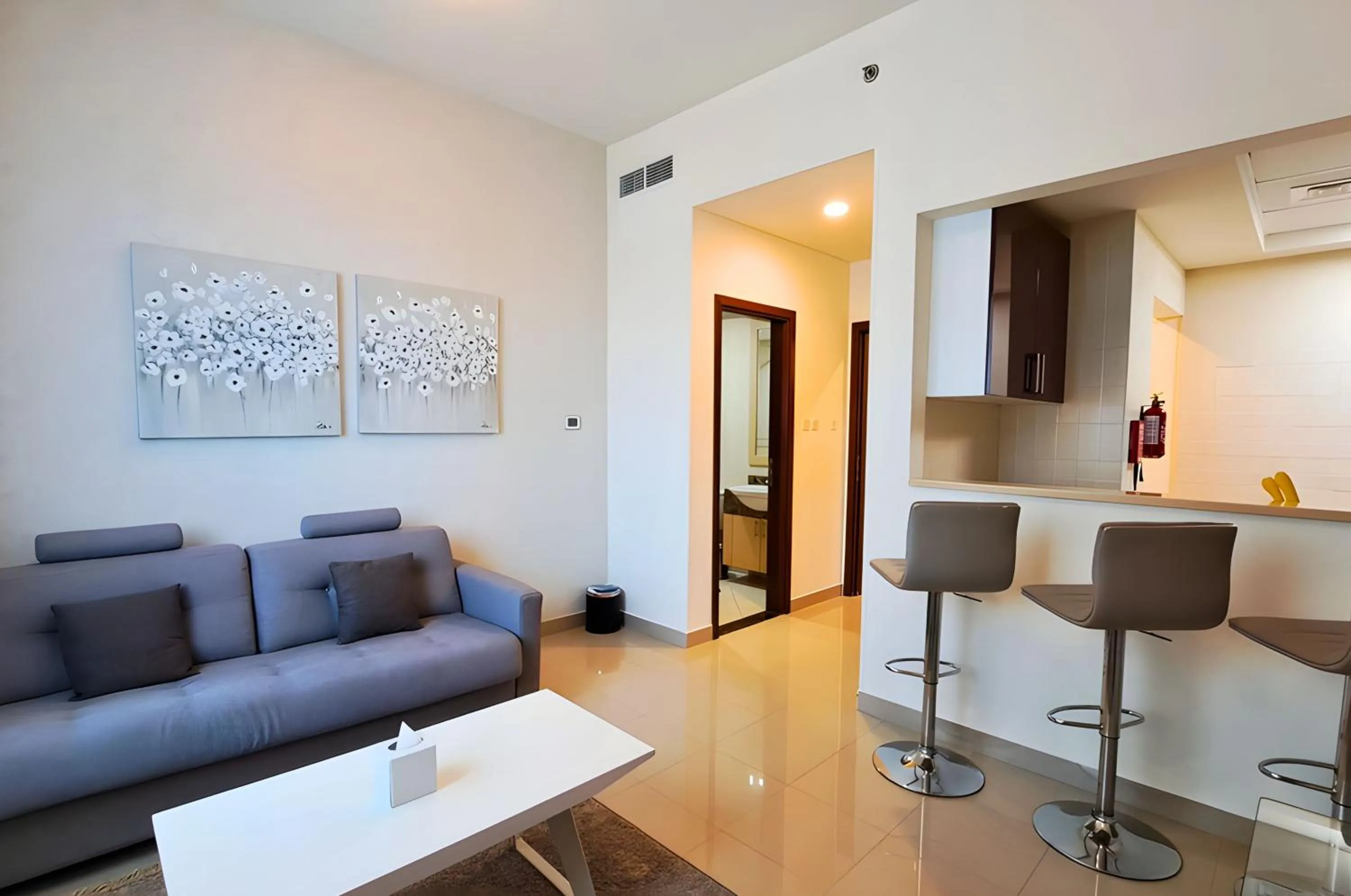 Living room in Barceló Residences Dubai Marina