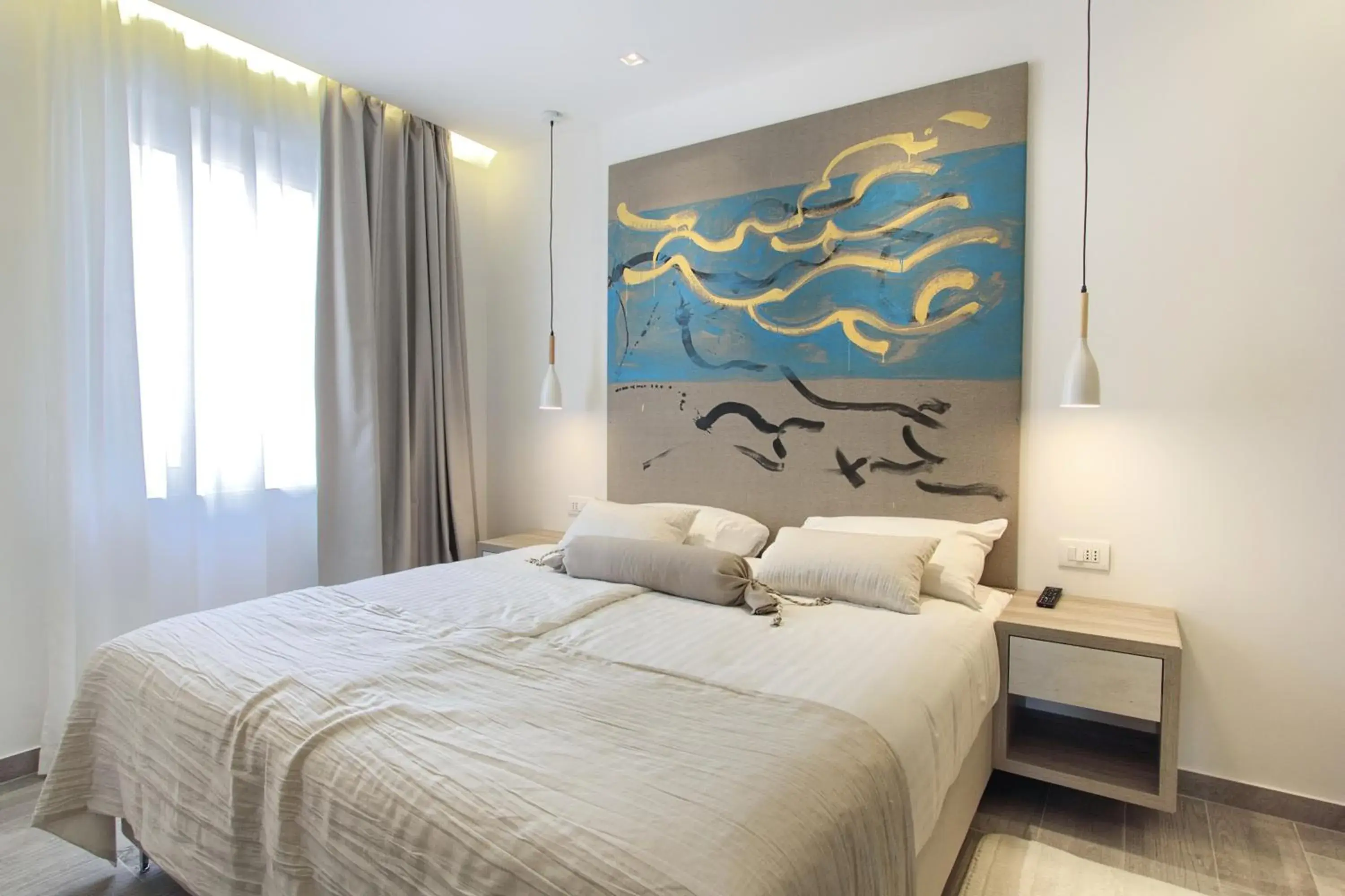 Bed in Kalamota Beach House Bed in Kalamota Beach House