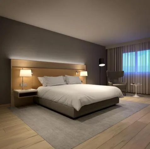 Bed in Radisson Hotel Cedar Rapids