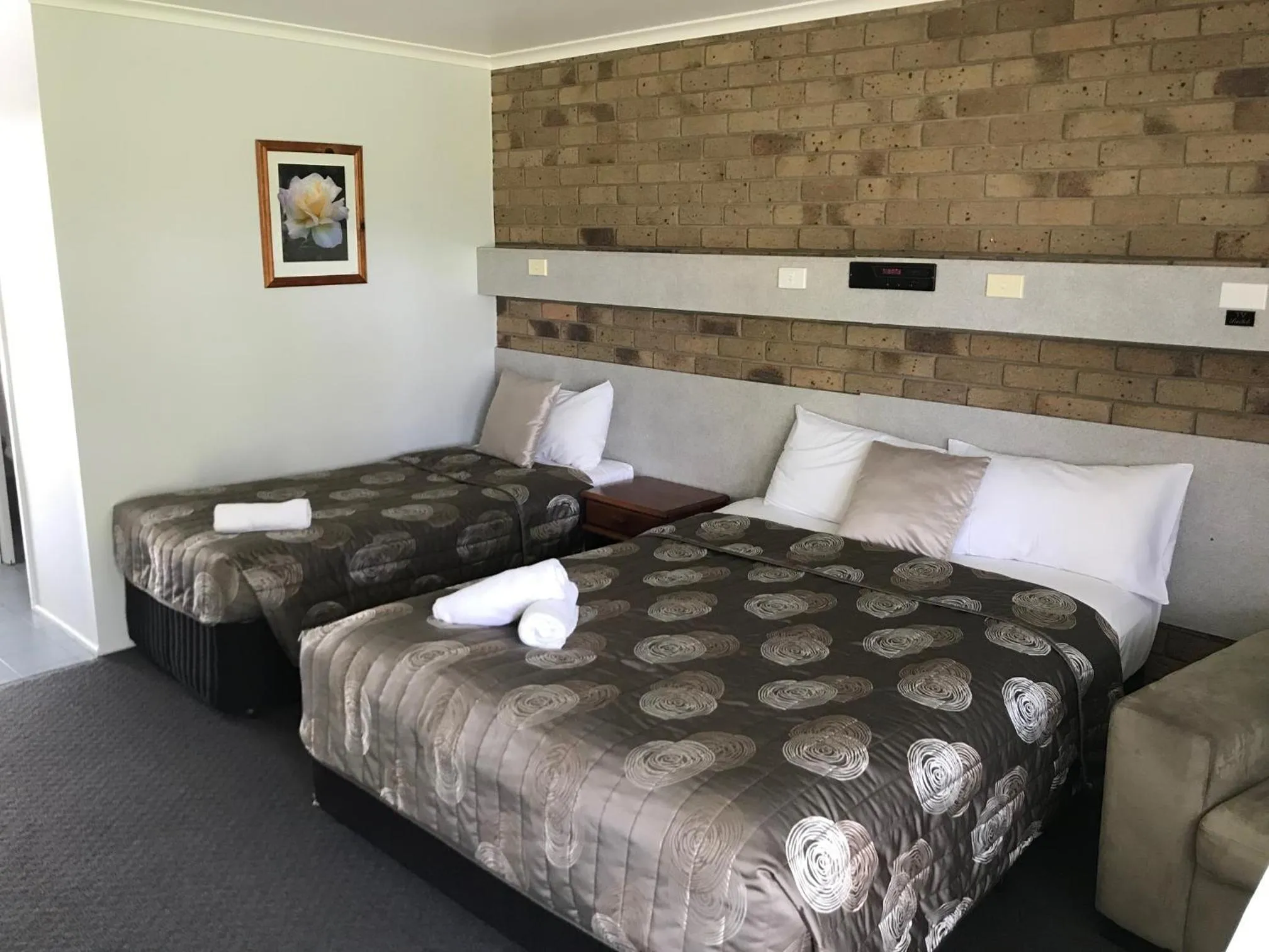 Bed in True Blue Motor Inn