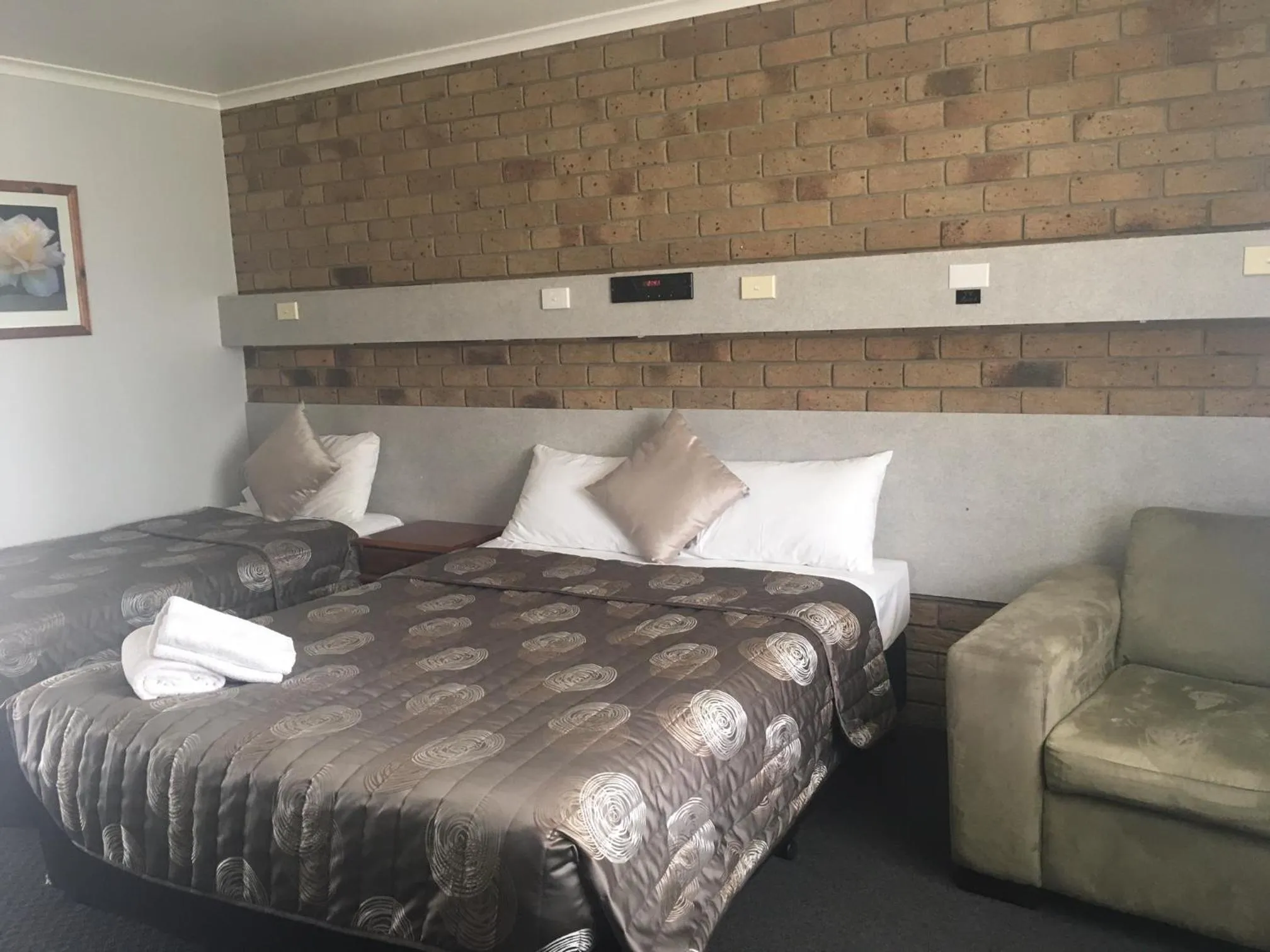 Bed in True Blue Motor Inn