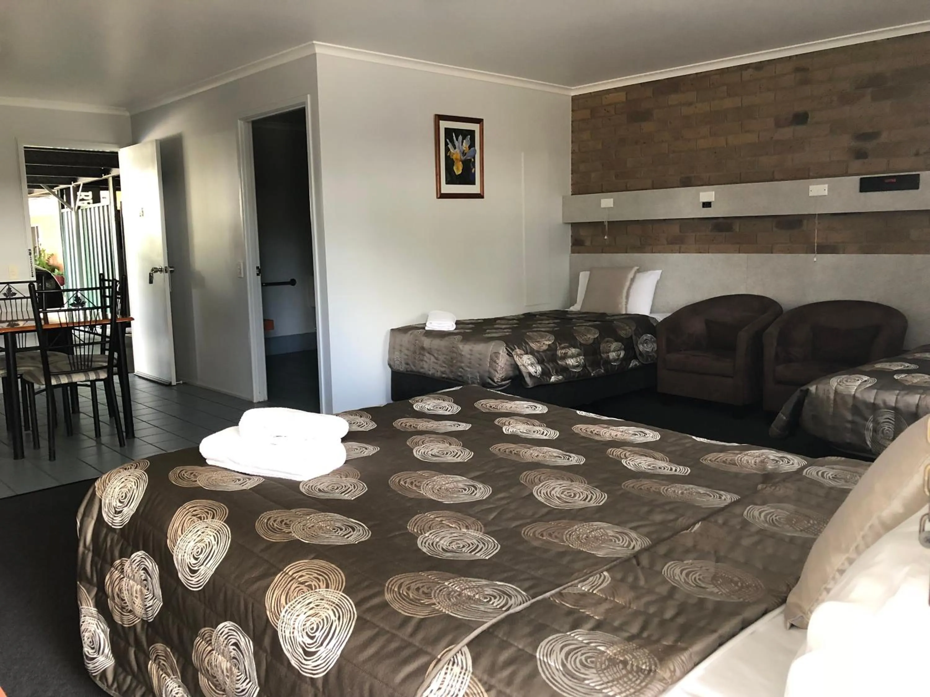 Bed in True Blue Motor Inn