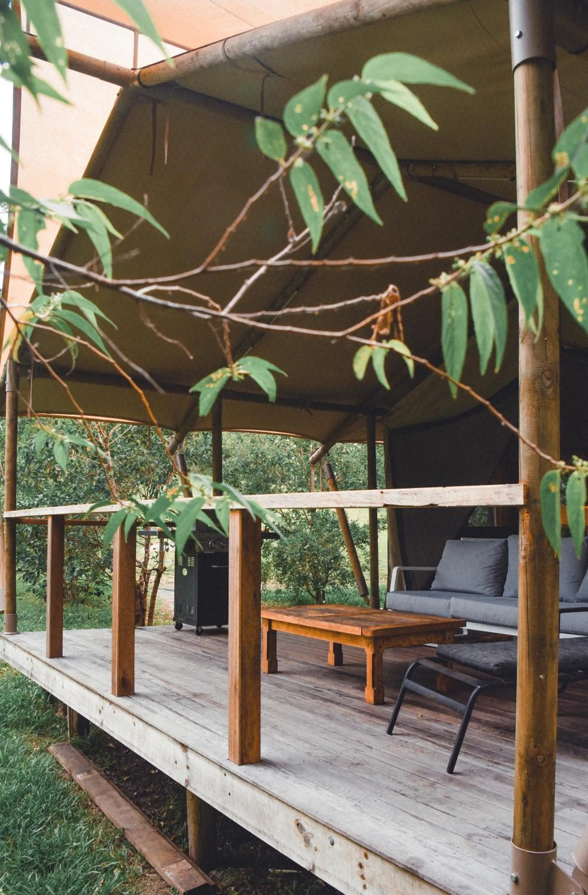 Balcony/Terrace in Silk Pavilions Glamping