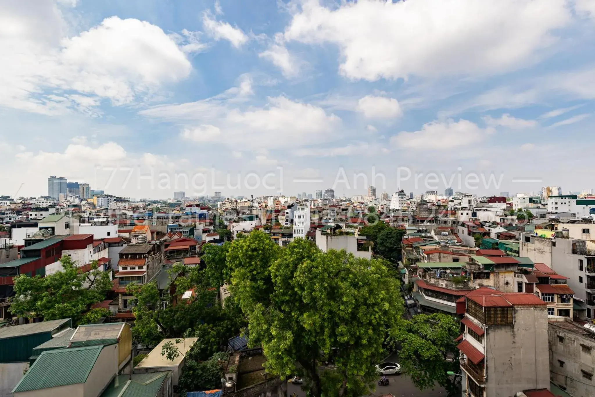 Bird's eye view in Hanoi Little Town Hotel Bird's eye view in Hanoi Little Town Hotel