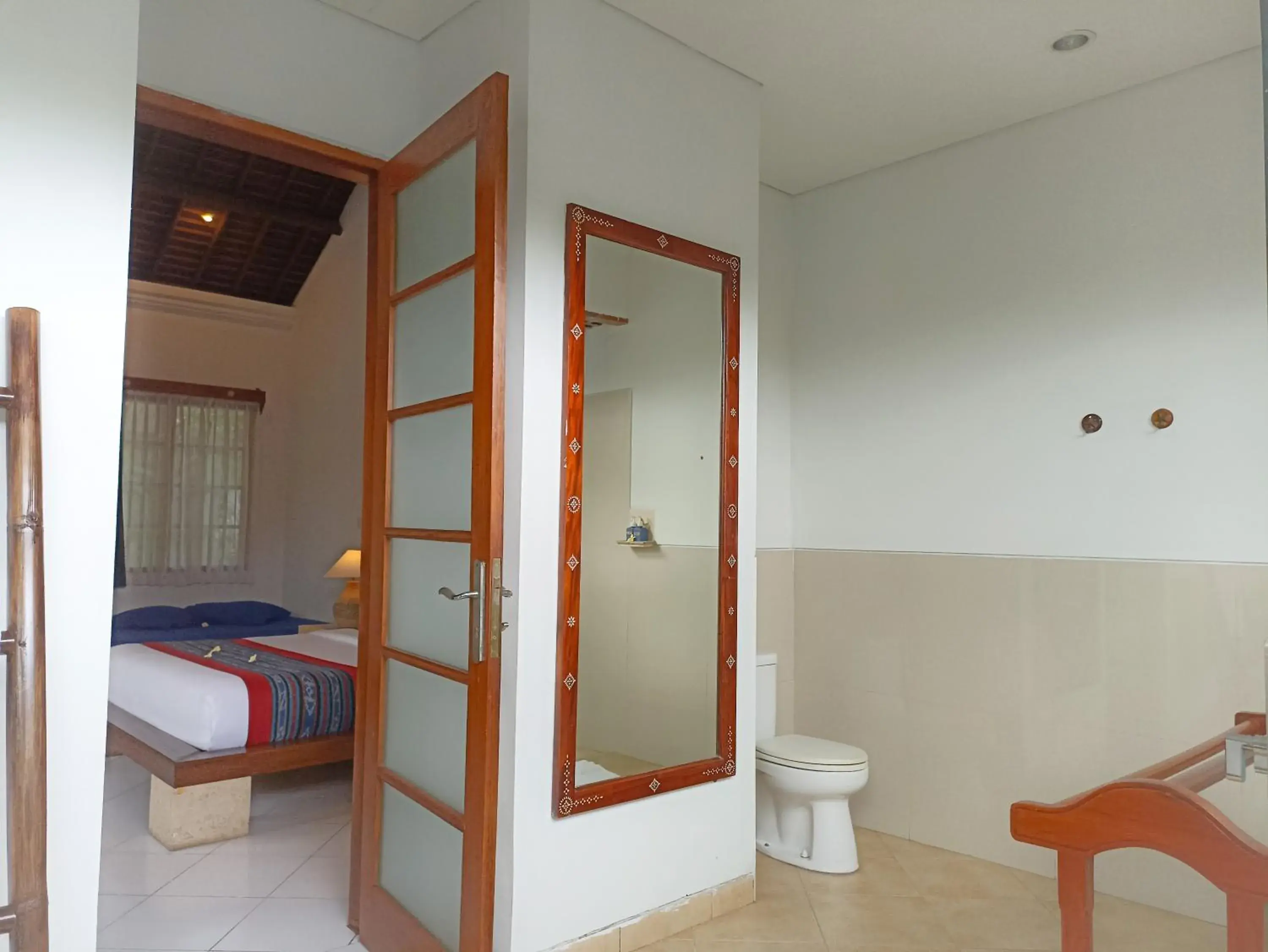 Toilet, Bed in Villa Almarik Resort Toilet, Bed in Villa Almarik Resort