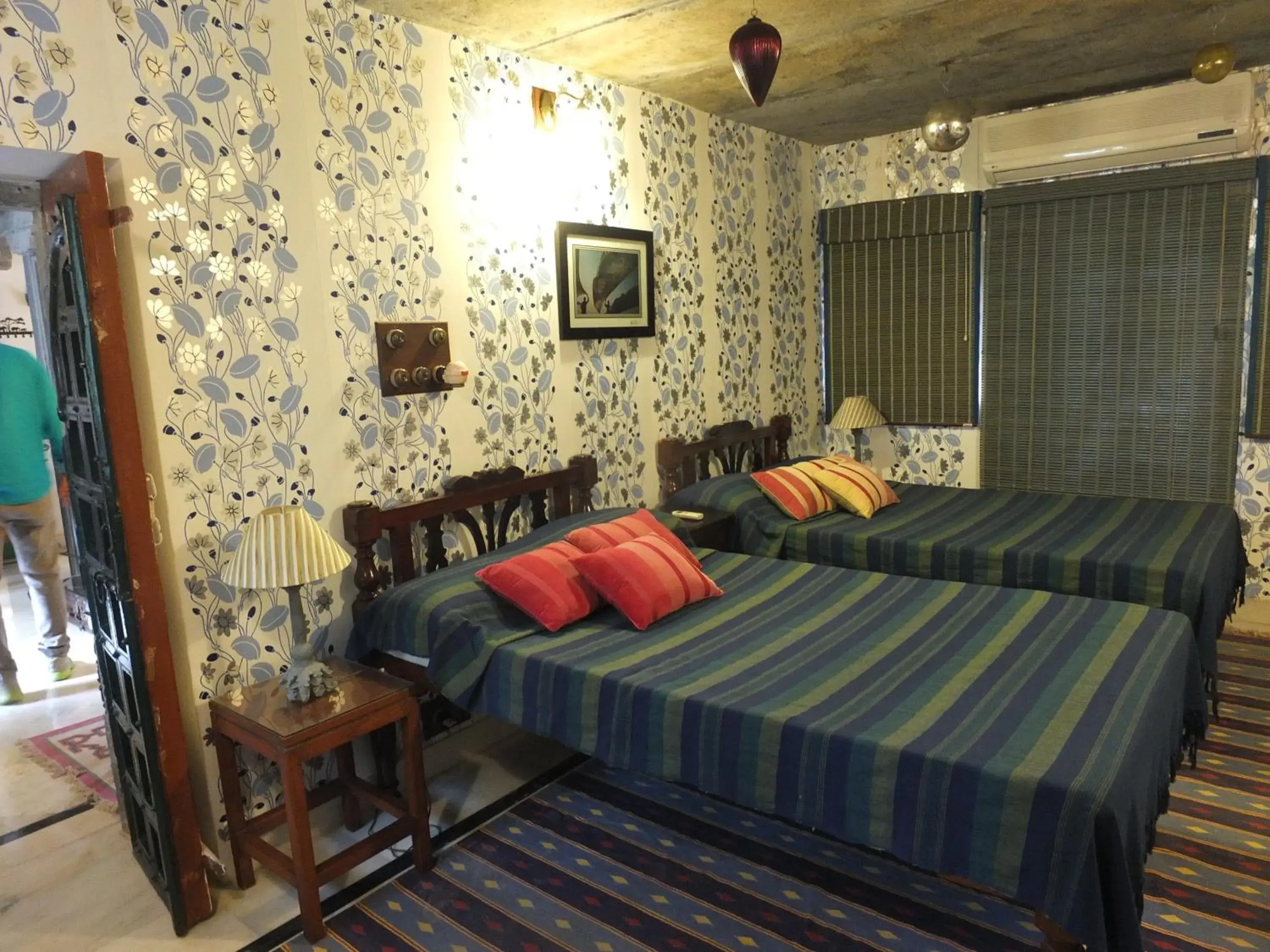 Bed in Udai Bilas Palace Bed in Udai Bilas Palace