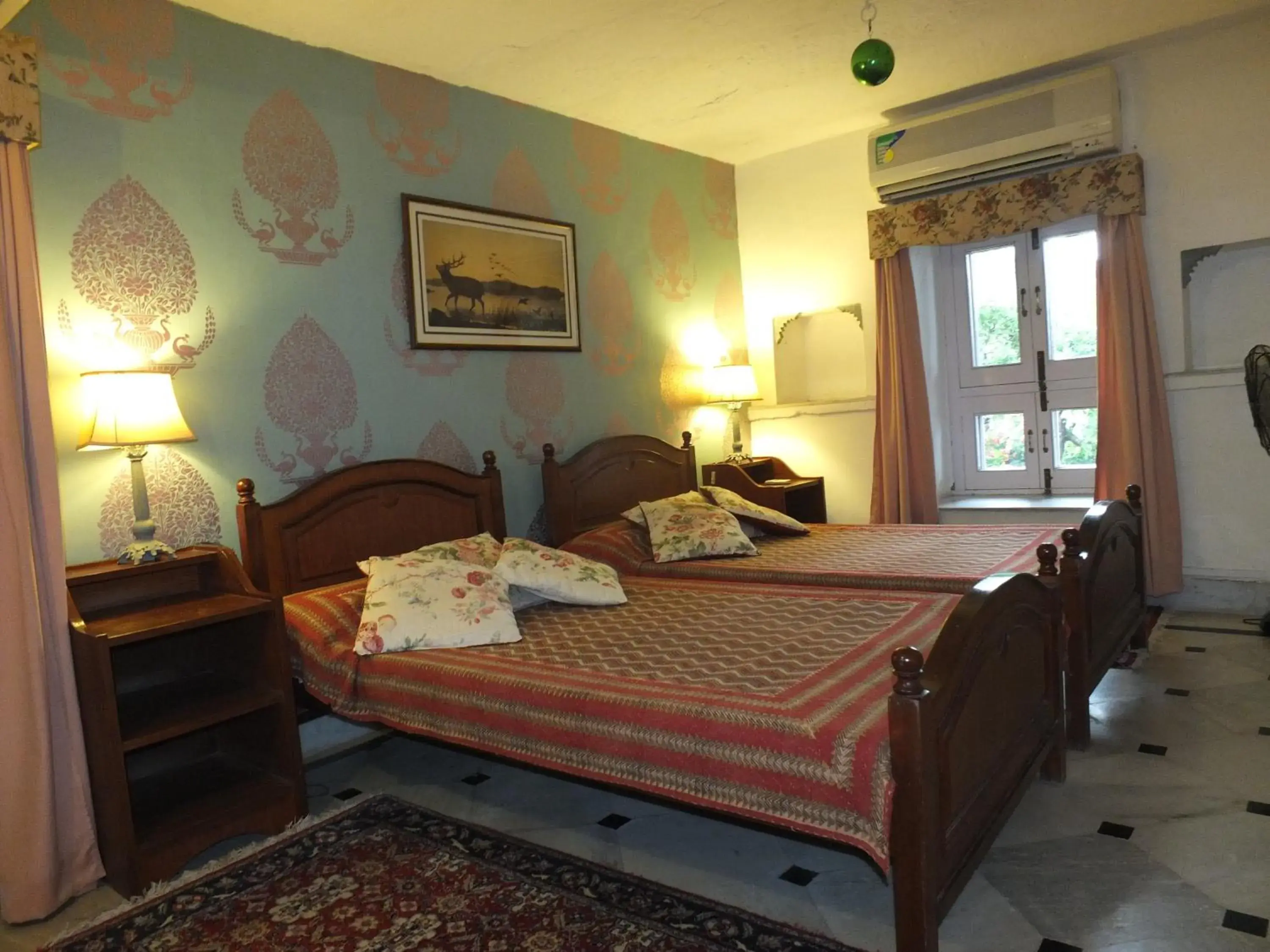 Bed in Udai Bilas Palace Bed in Udai Bilas Palace