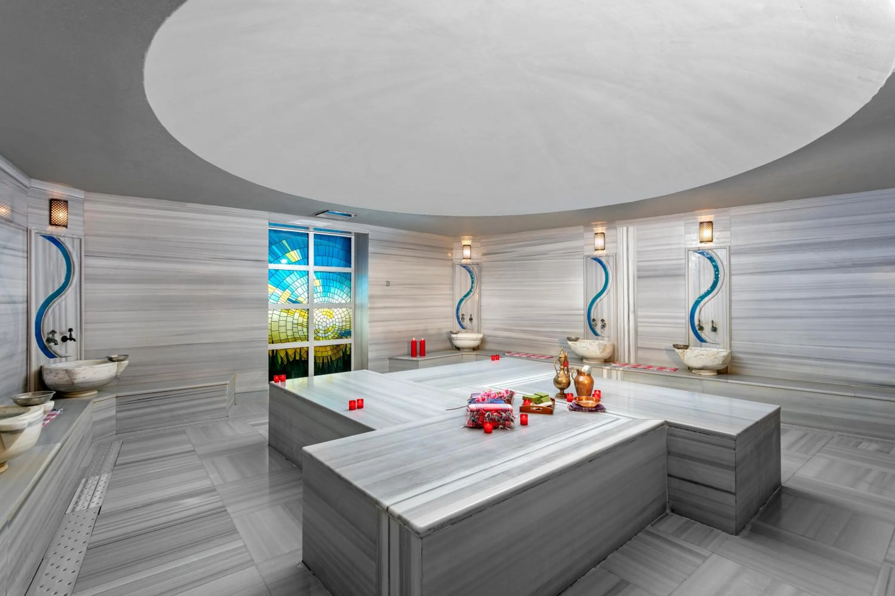 Steam room in Kefaluka Resort