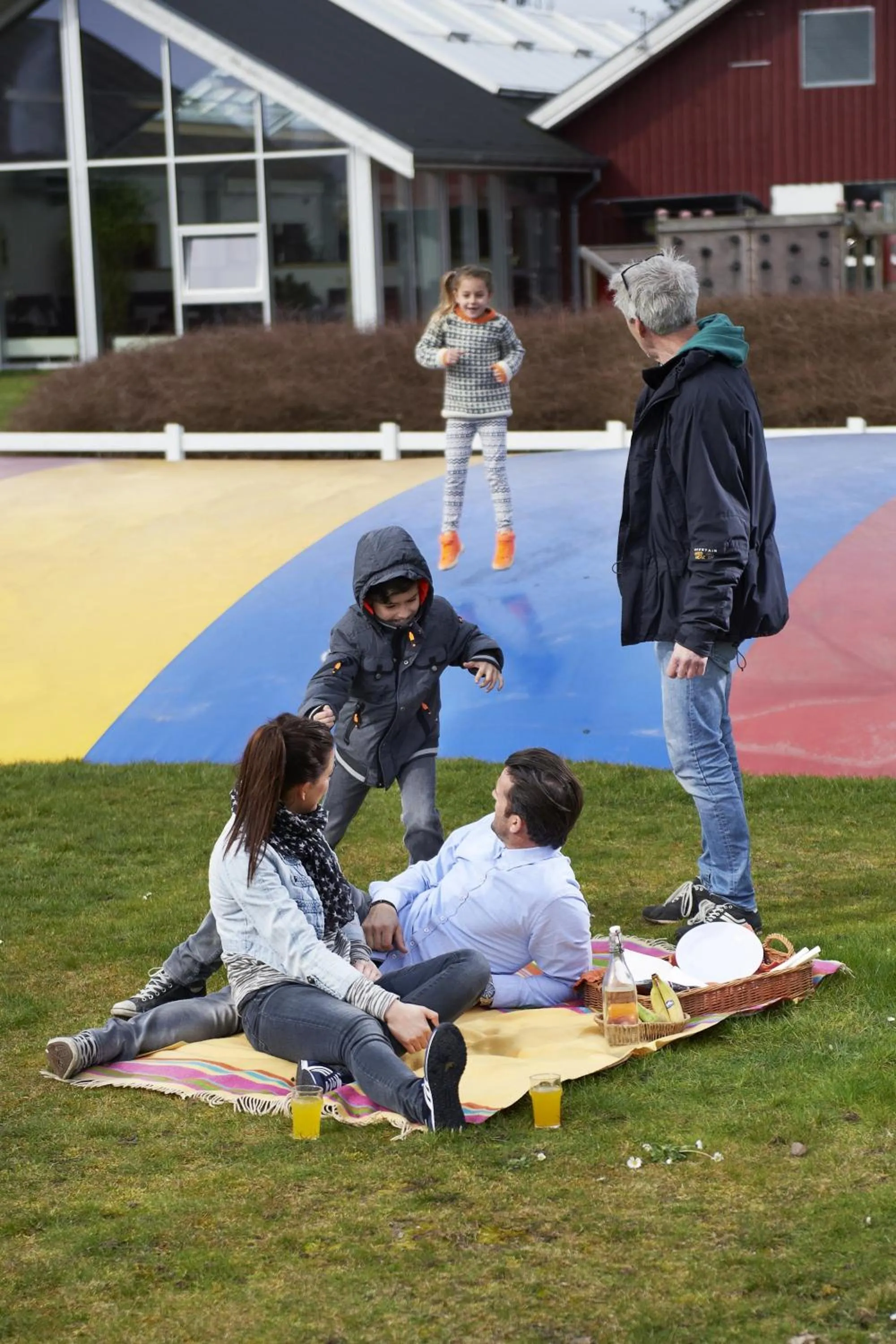 Children play ground in Danhostel Ishøj Strand