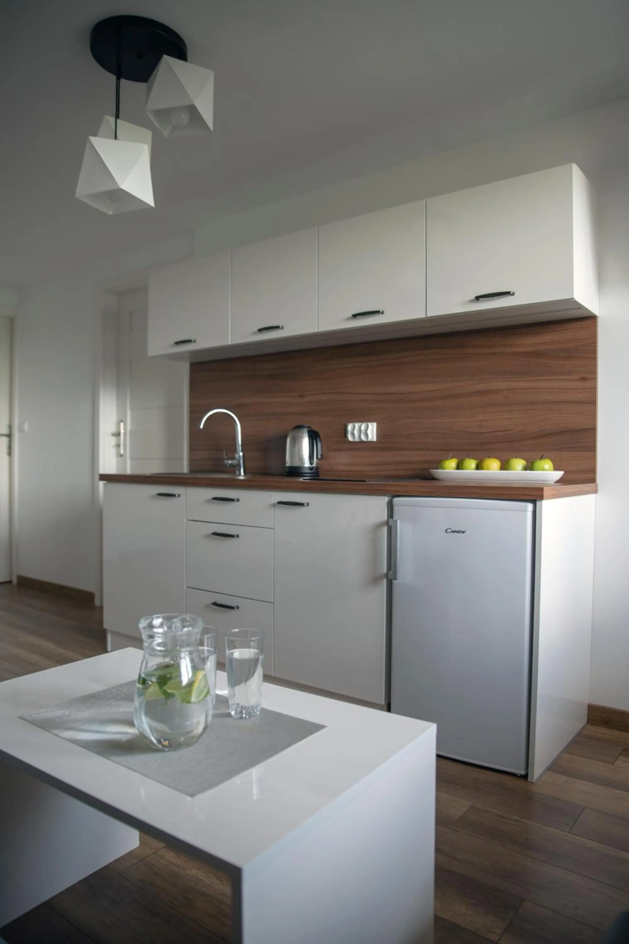 Kitchen or kitchenette in Pokoje Gościnne u Hanki