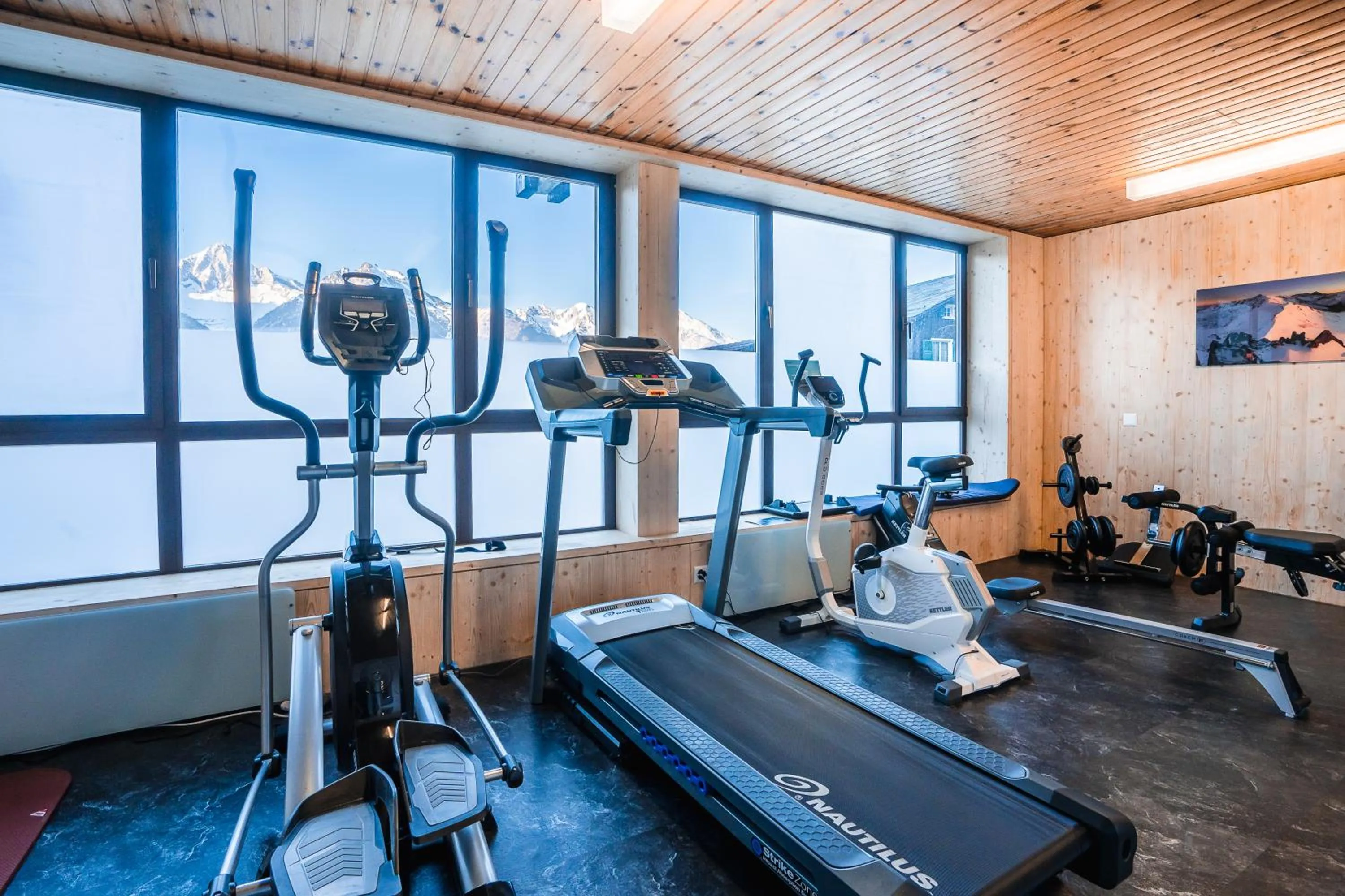 Fitness centre/facilities in Hotel Alpenhof