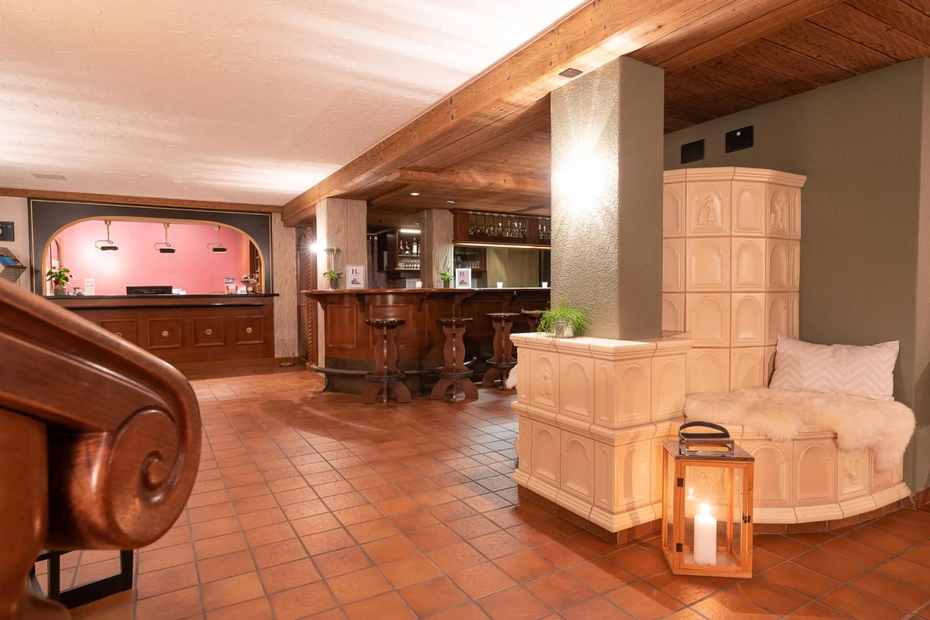 Lobby or reception in Hotel Alpenhof