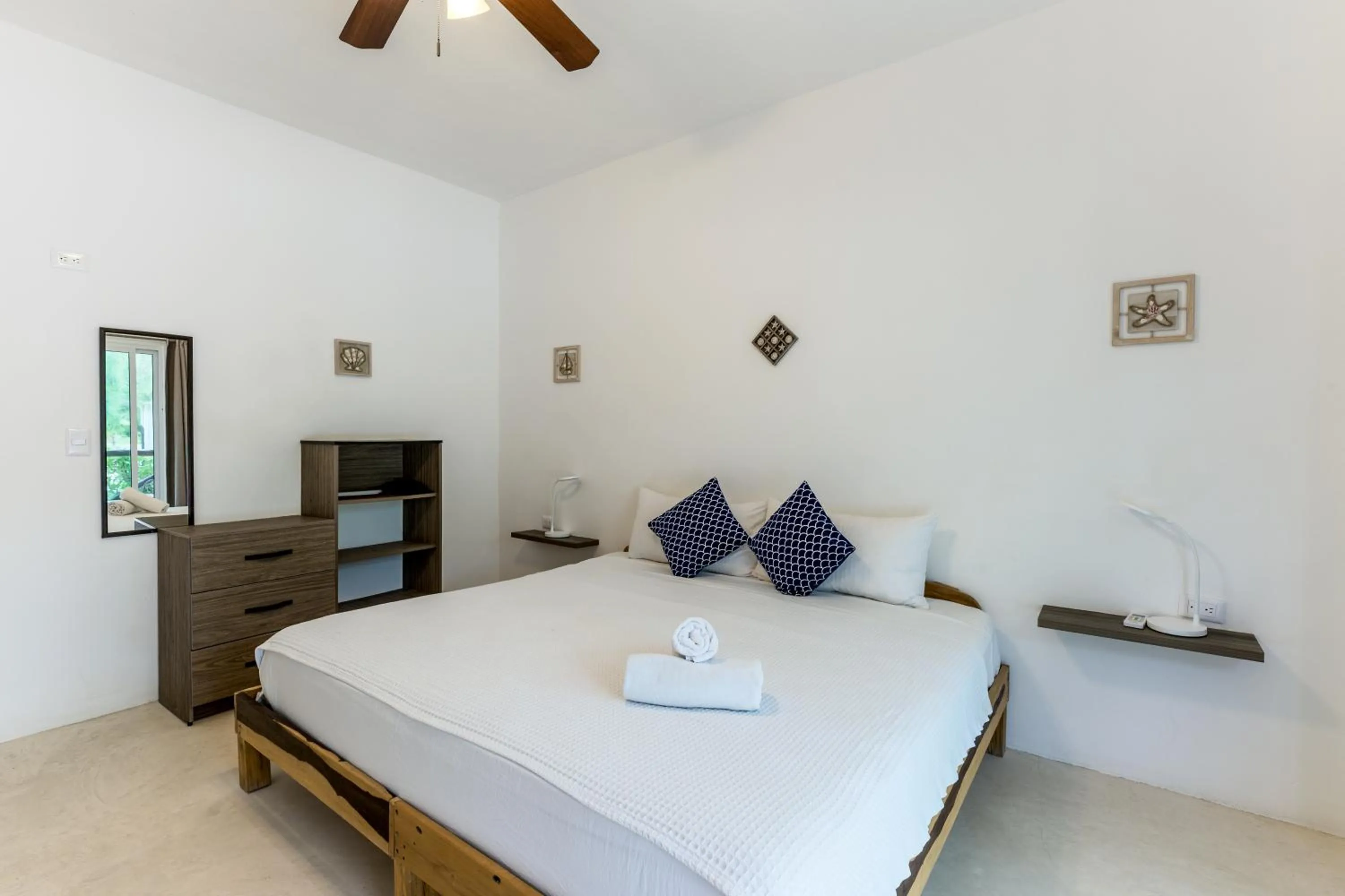 Bed in Tekio Beach Hotel