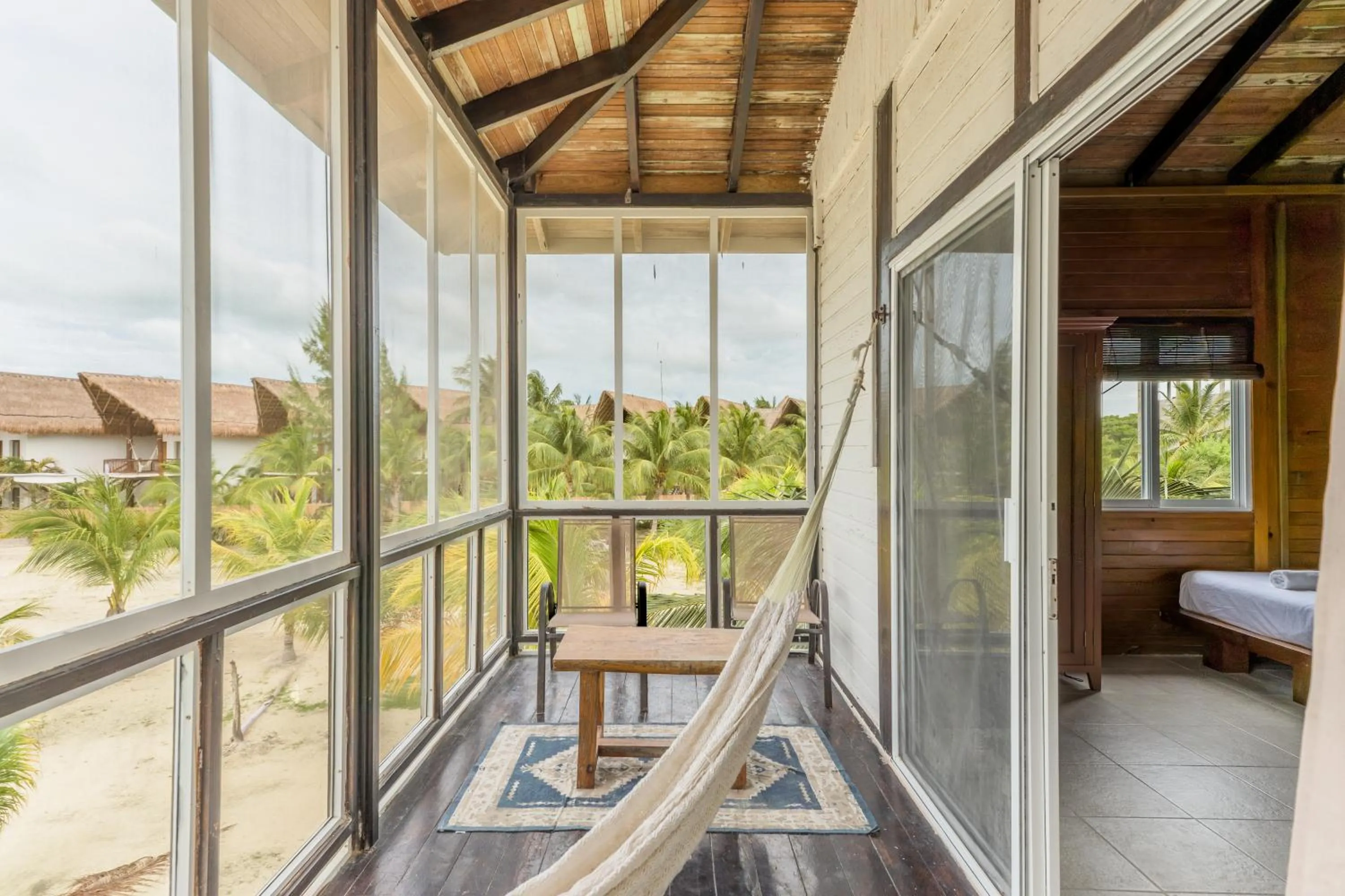 Balcony/Terrace, Bed in Tekio Beach Hotel