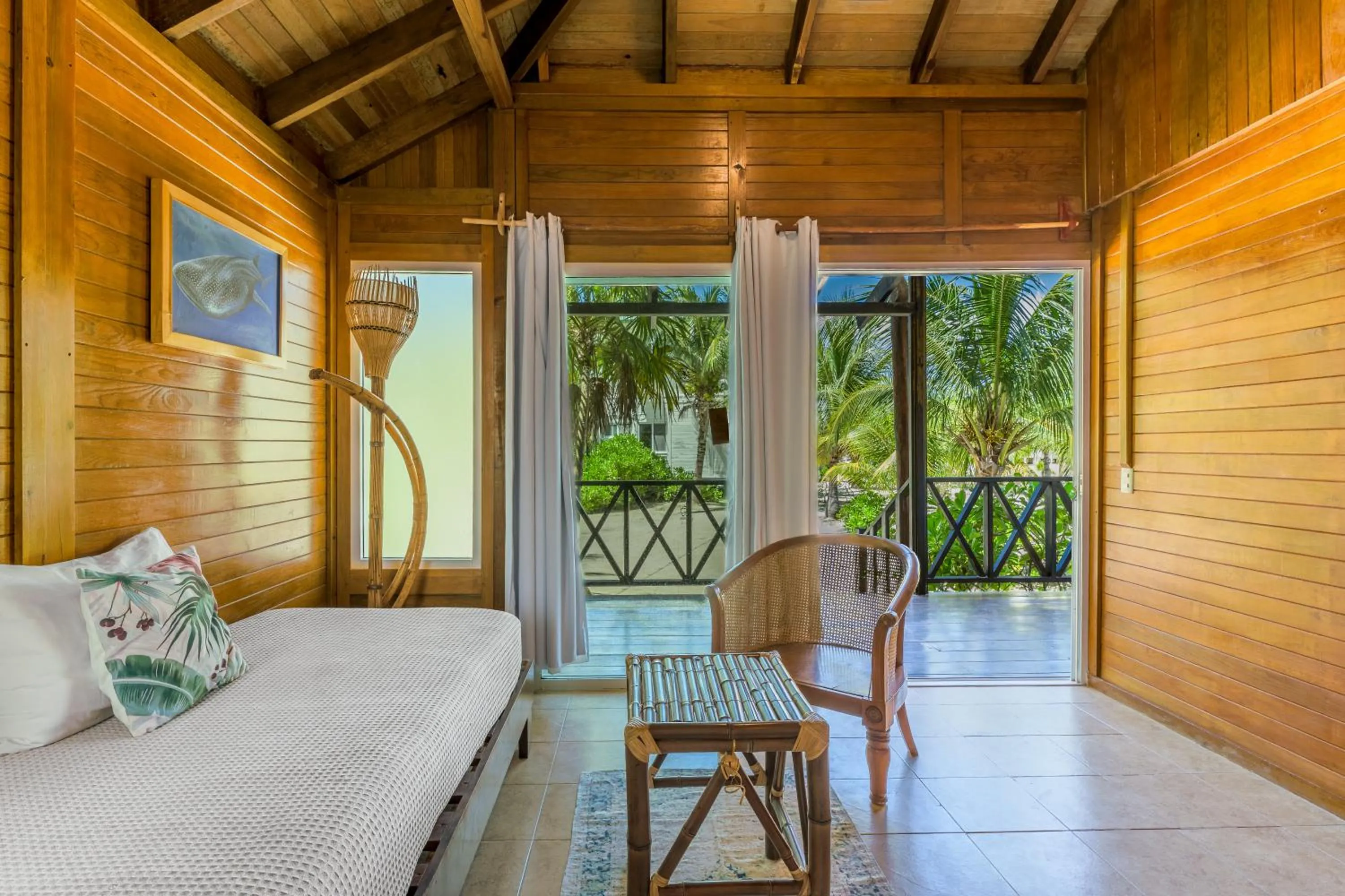 Garden view, Bed in Tekio Beach Hotel