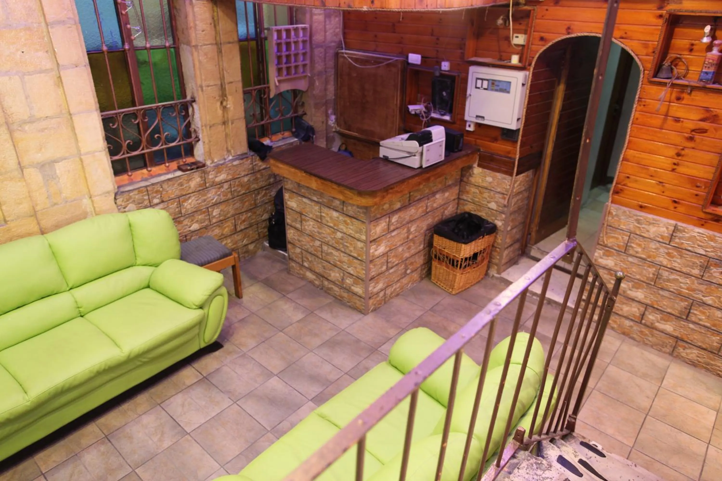 Lobby or reception in Palm Hostel