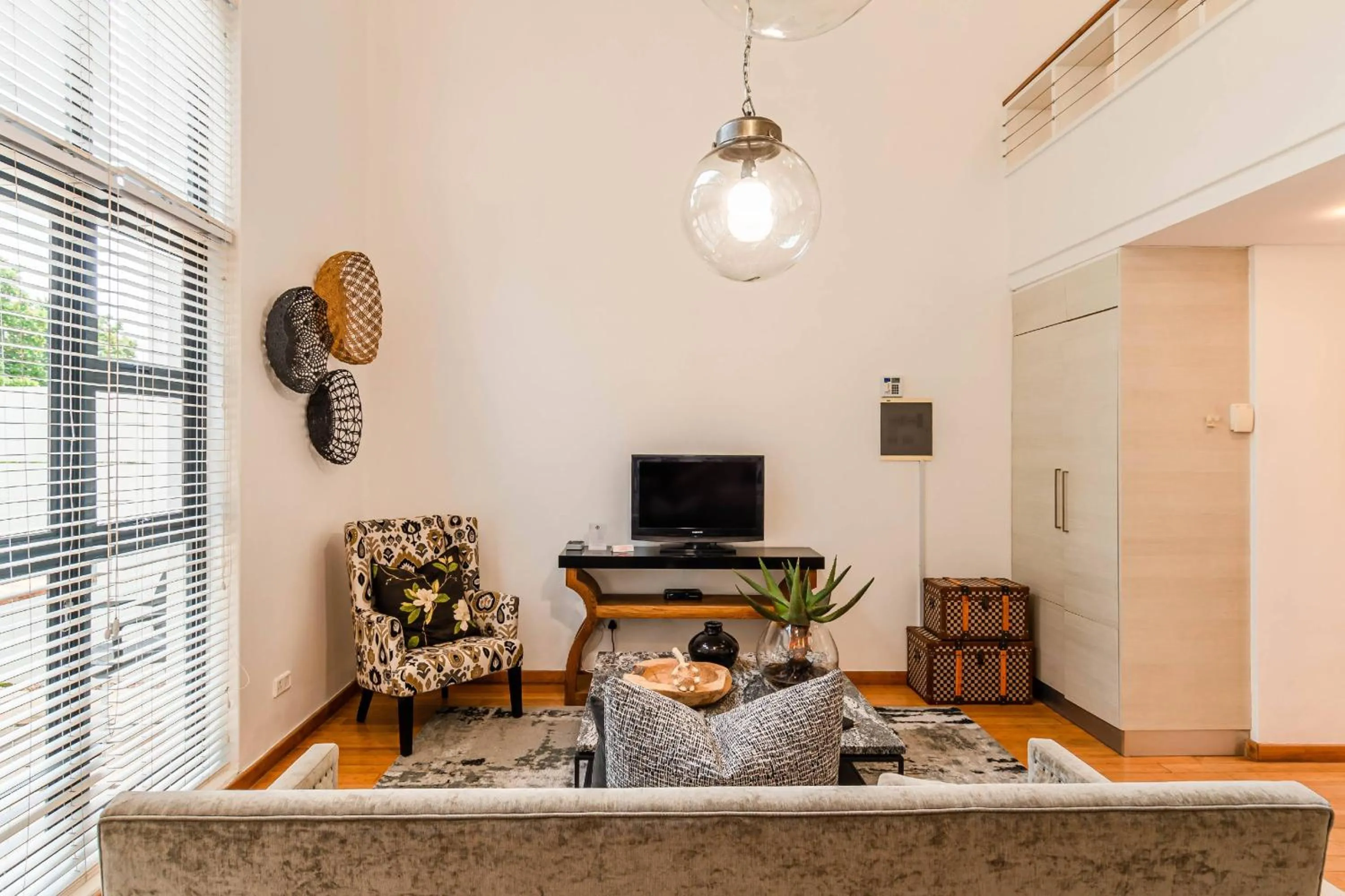 Living room in The Ivy Apartments Franschhoek