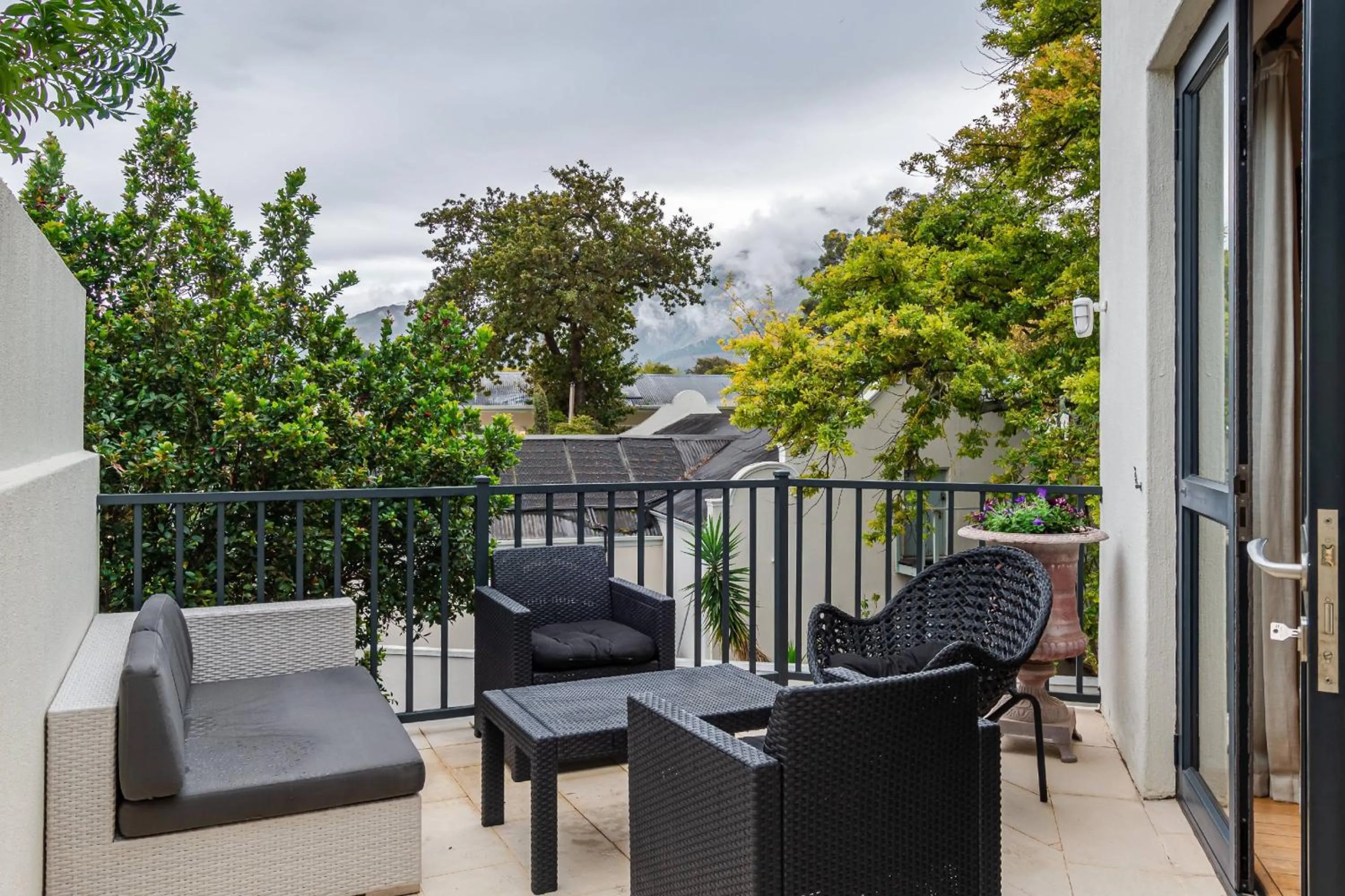 Patio in The Ivy Apartments Franschhoek