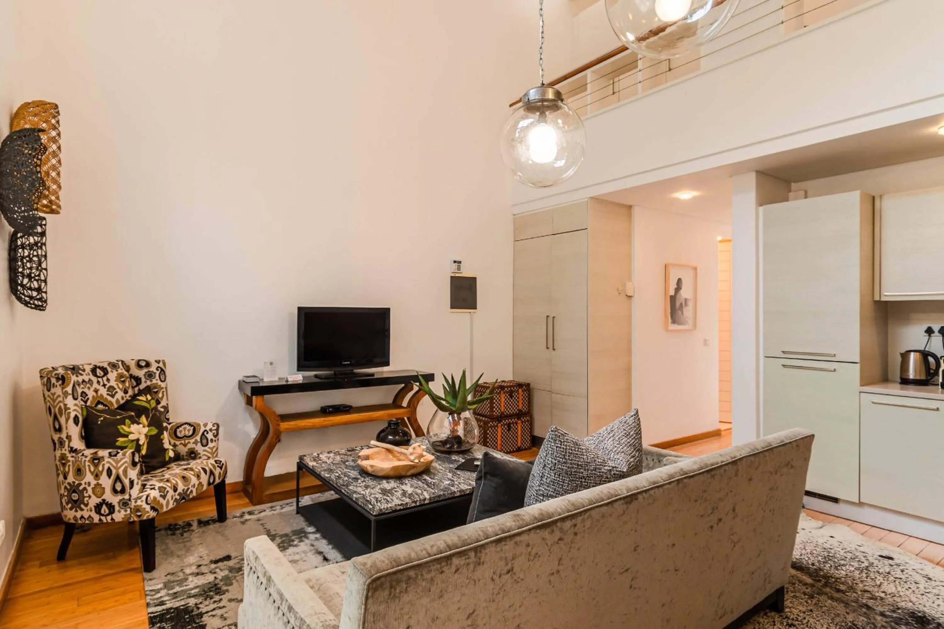 Living room in The Ivy Apartments Franschhoek