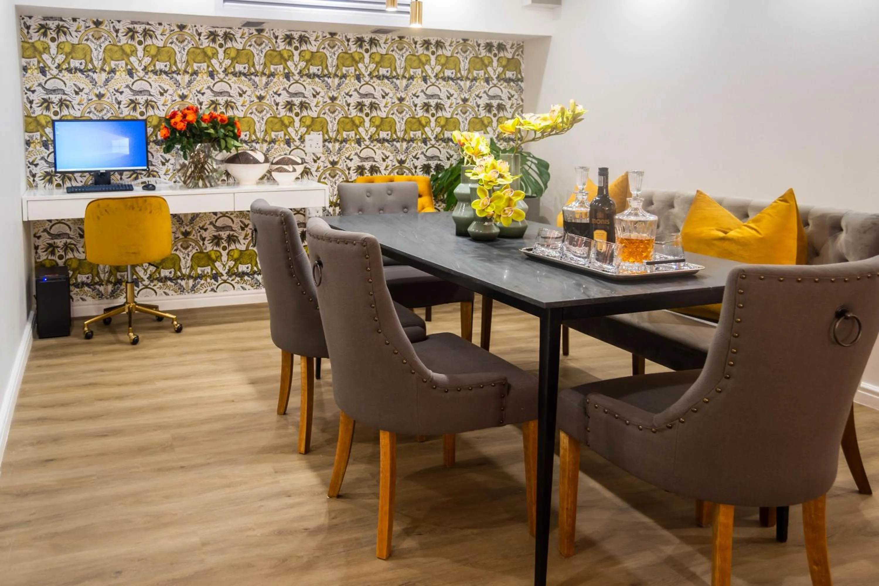 Communal lounge/ TV room in The Ivy Apartments Franschhoek