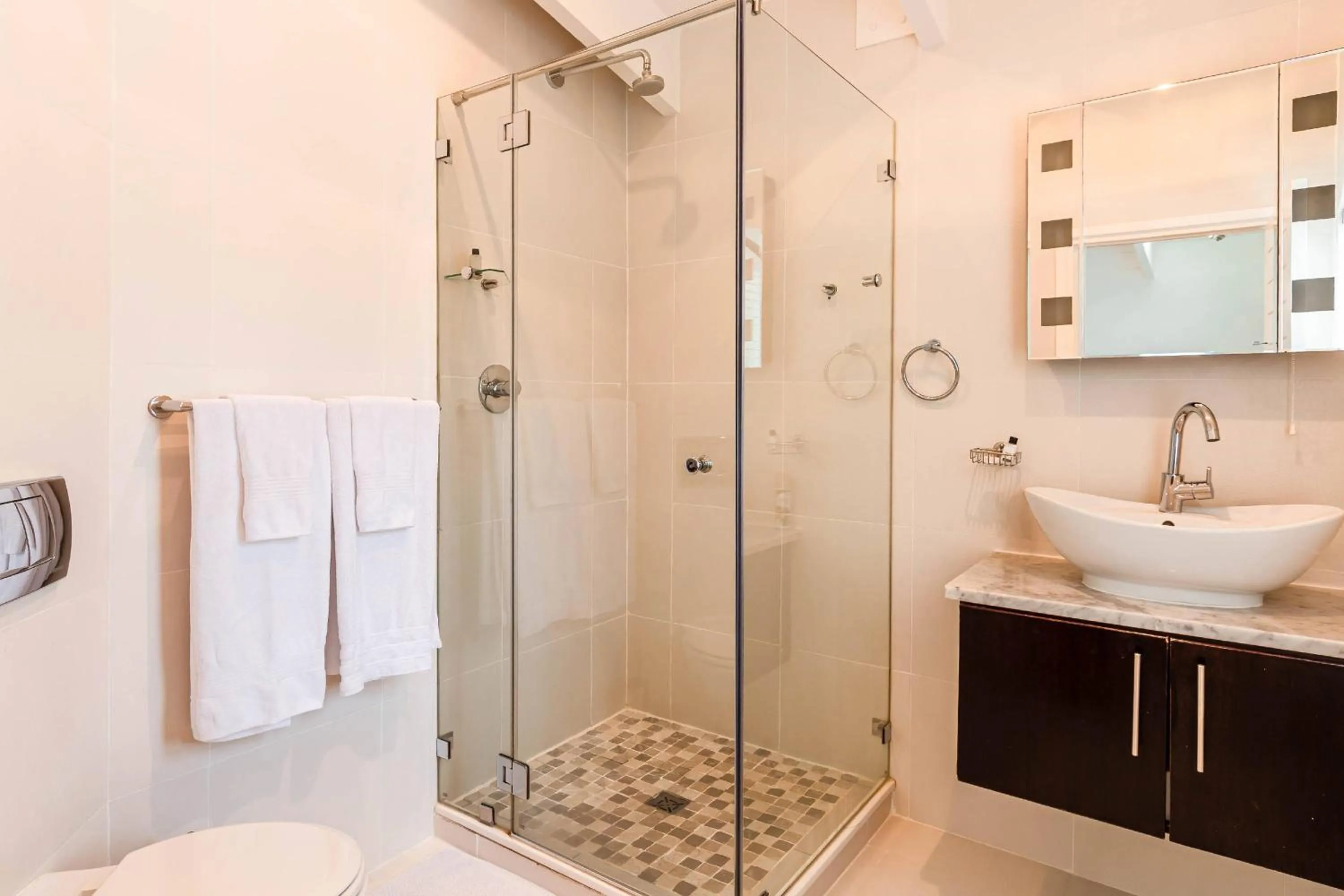 Shower in The Ivy Apartments Franschhoek