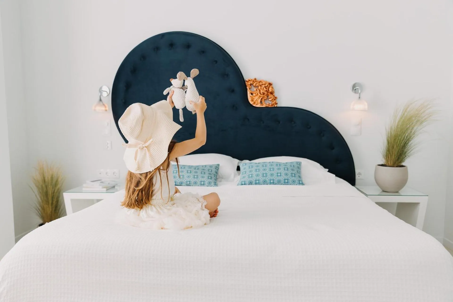 Decorative detail, Bed in 5 Hermoupolis Concept Sites