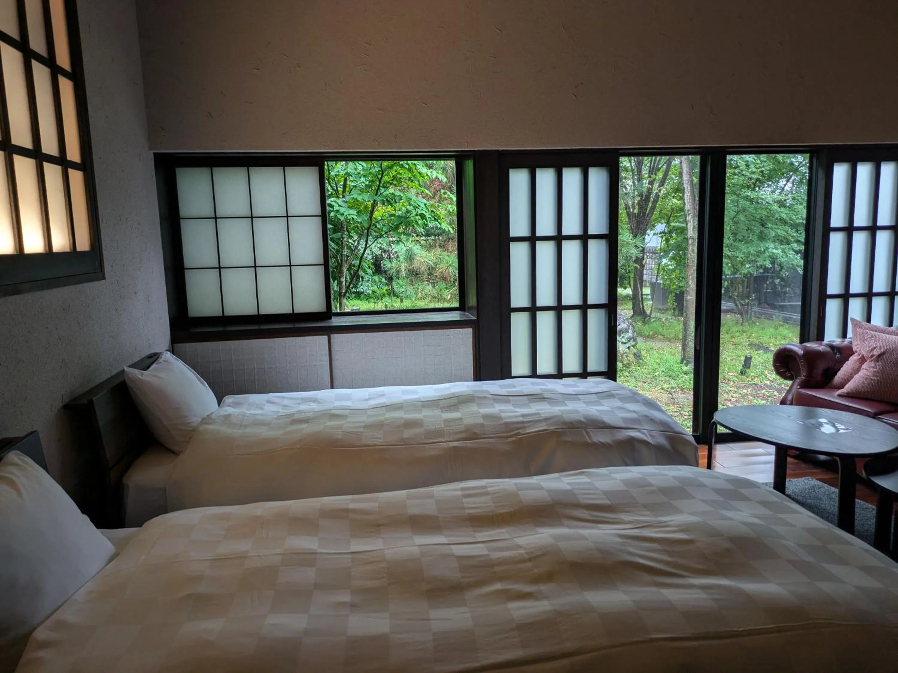 Bed in Machiya Hotel oyado baison