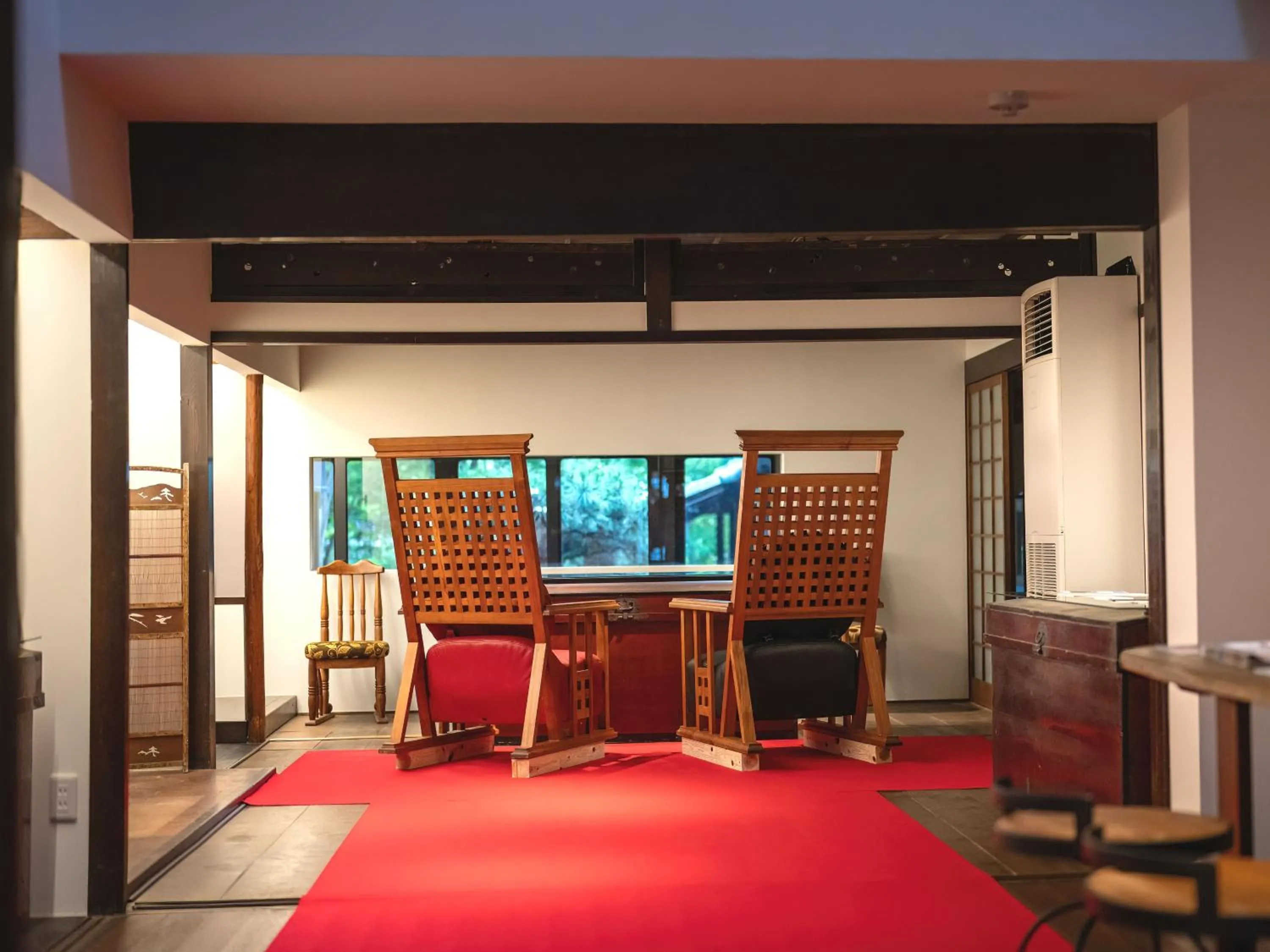 Decorative detail in Machiya Hotel oyado baison