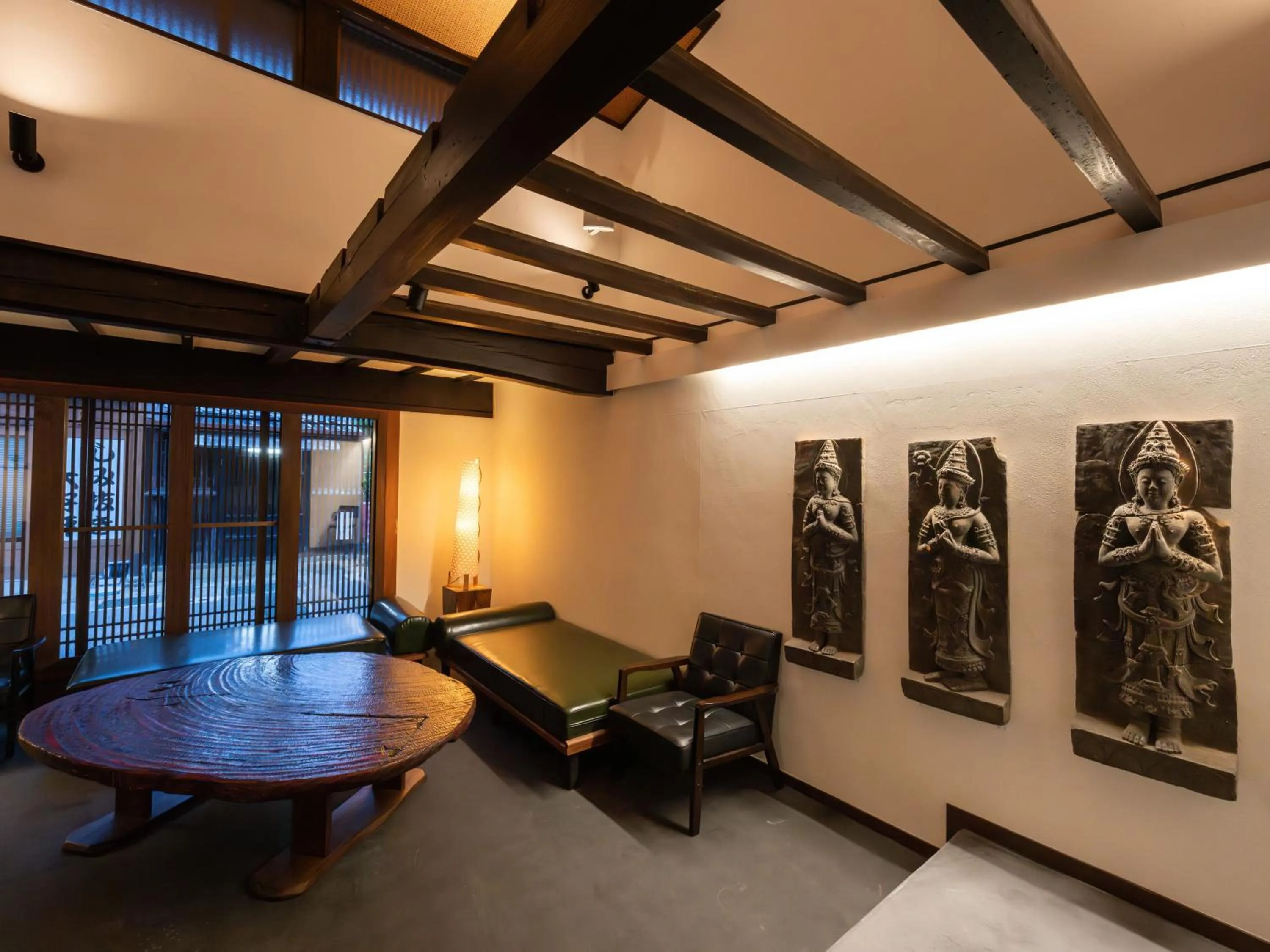 Decorative detail in Machiya Hotel oyado baison