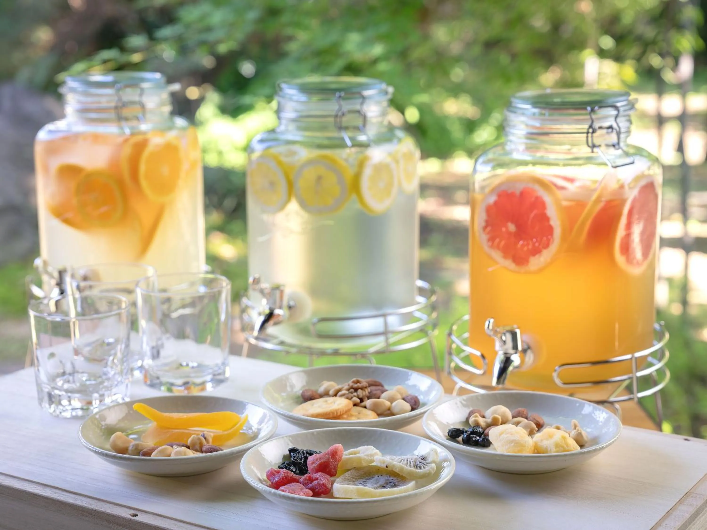 Food and drinks in Machiya Hotel oyado baison