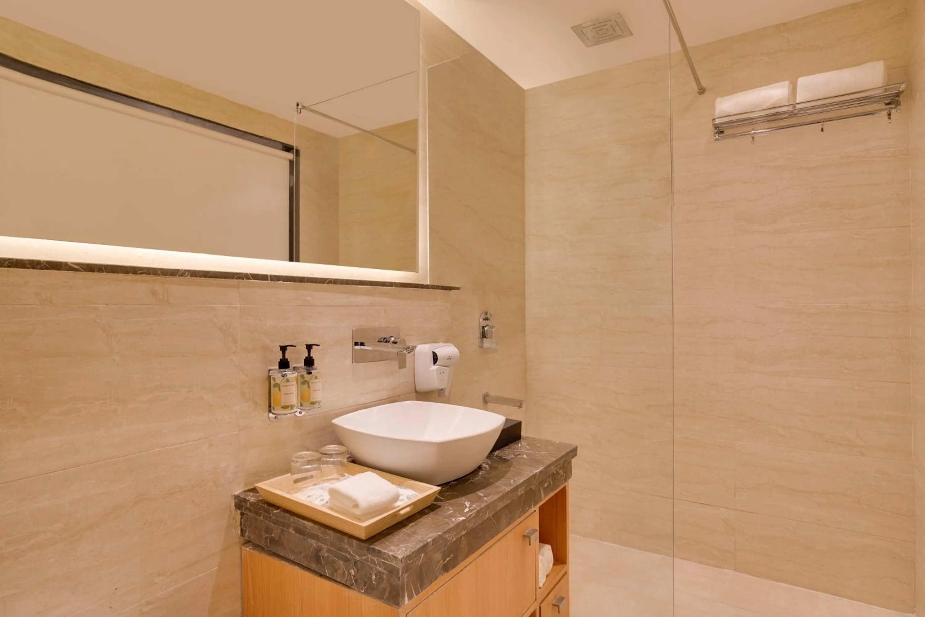 Bathroom in Lemon Tree Resort, Mussoorie