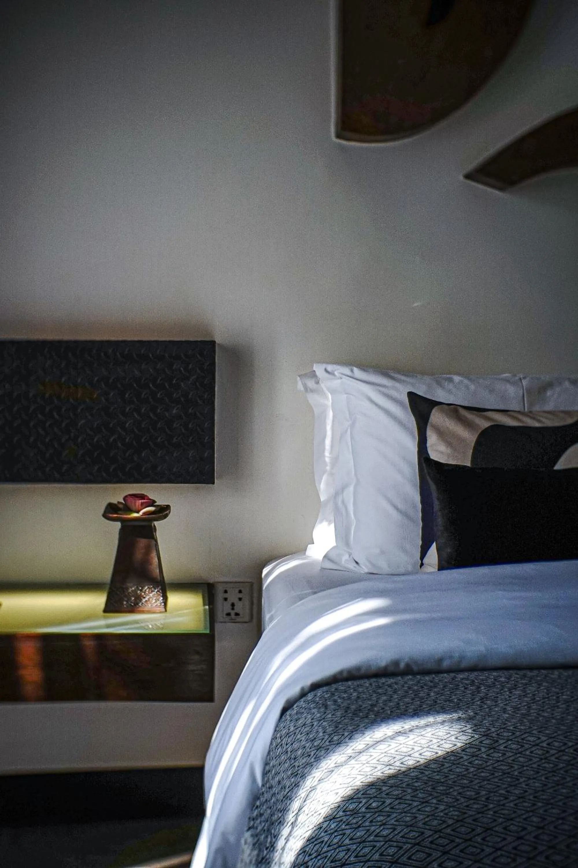 Bed in Golden Temple Villa