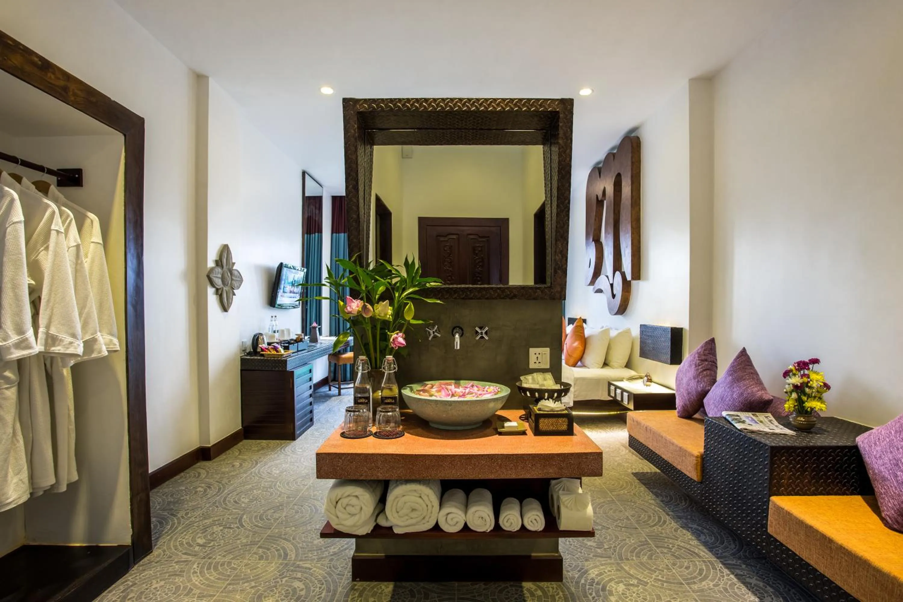 Living room in Golden Temple Villa