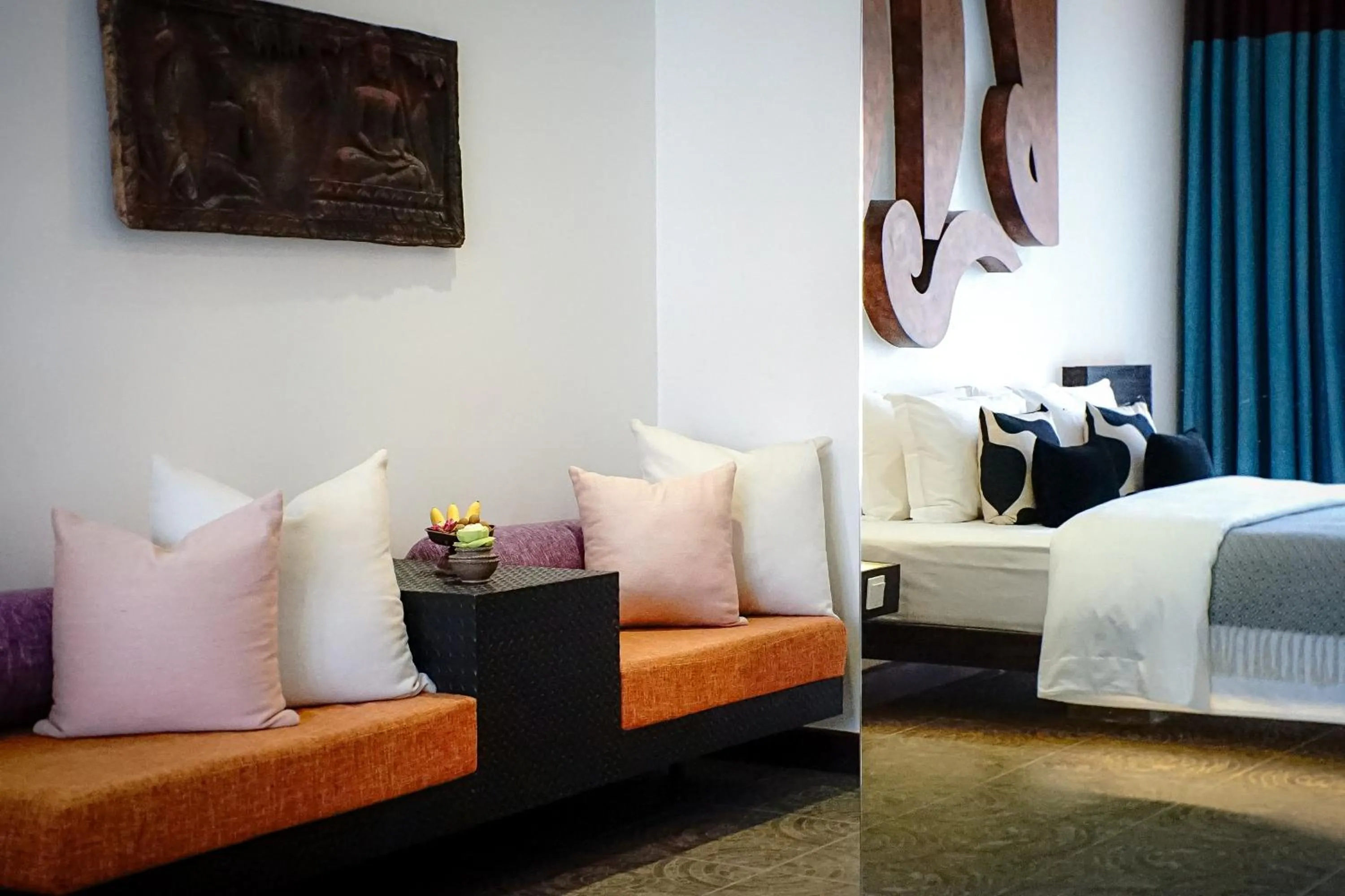 Bed in Golden Temple Villa