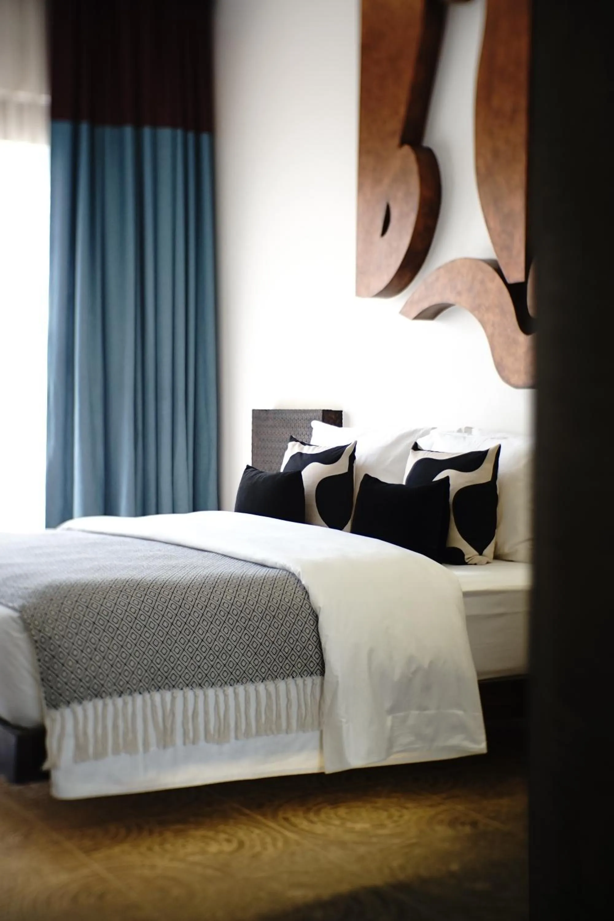 Bed in Golden Temple Villa