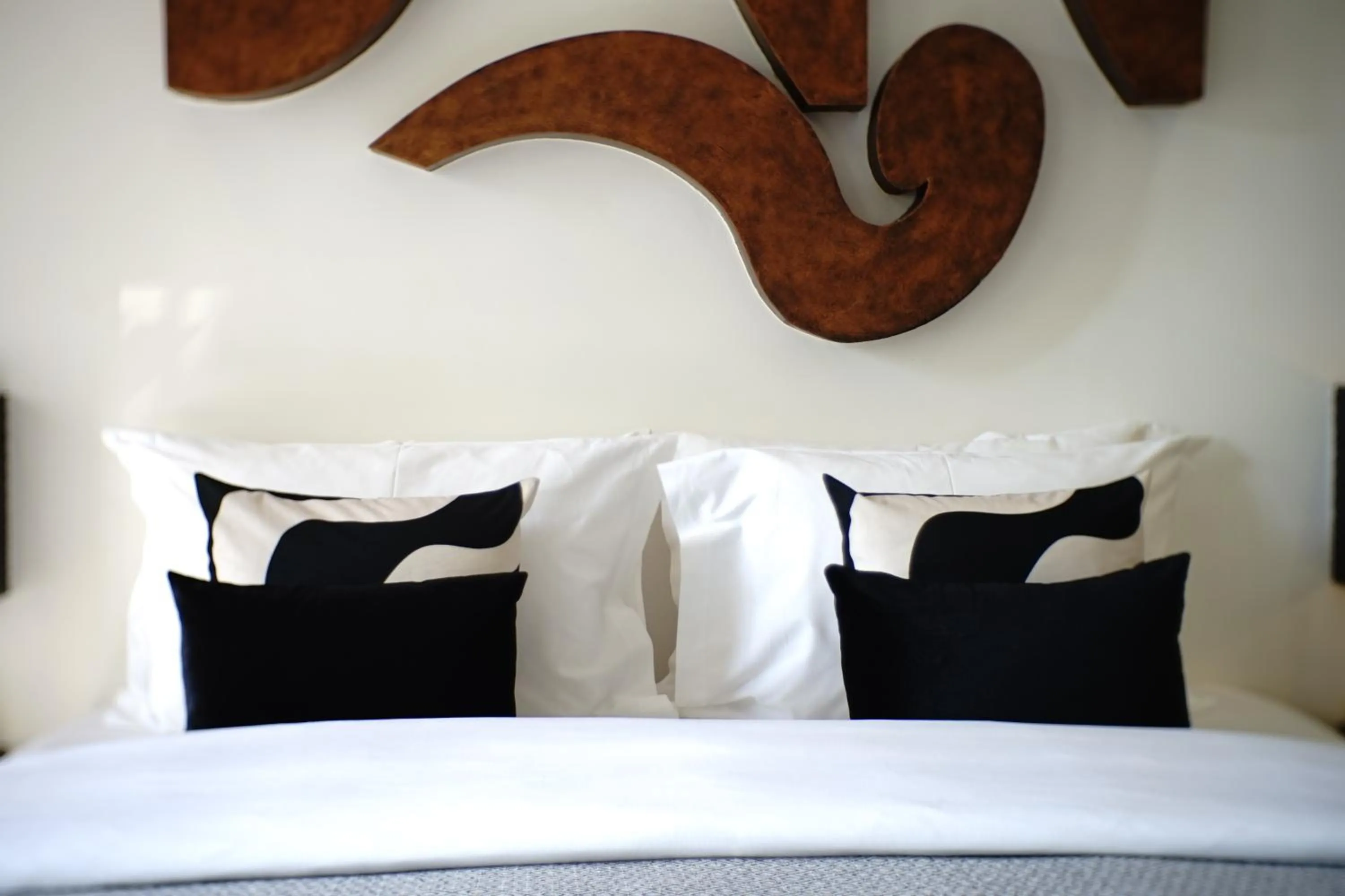 Bed in Golden Temple Villa