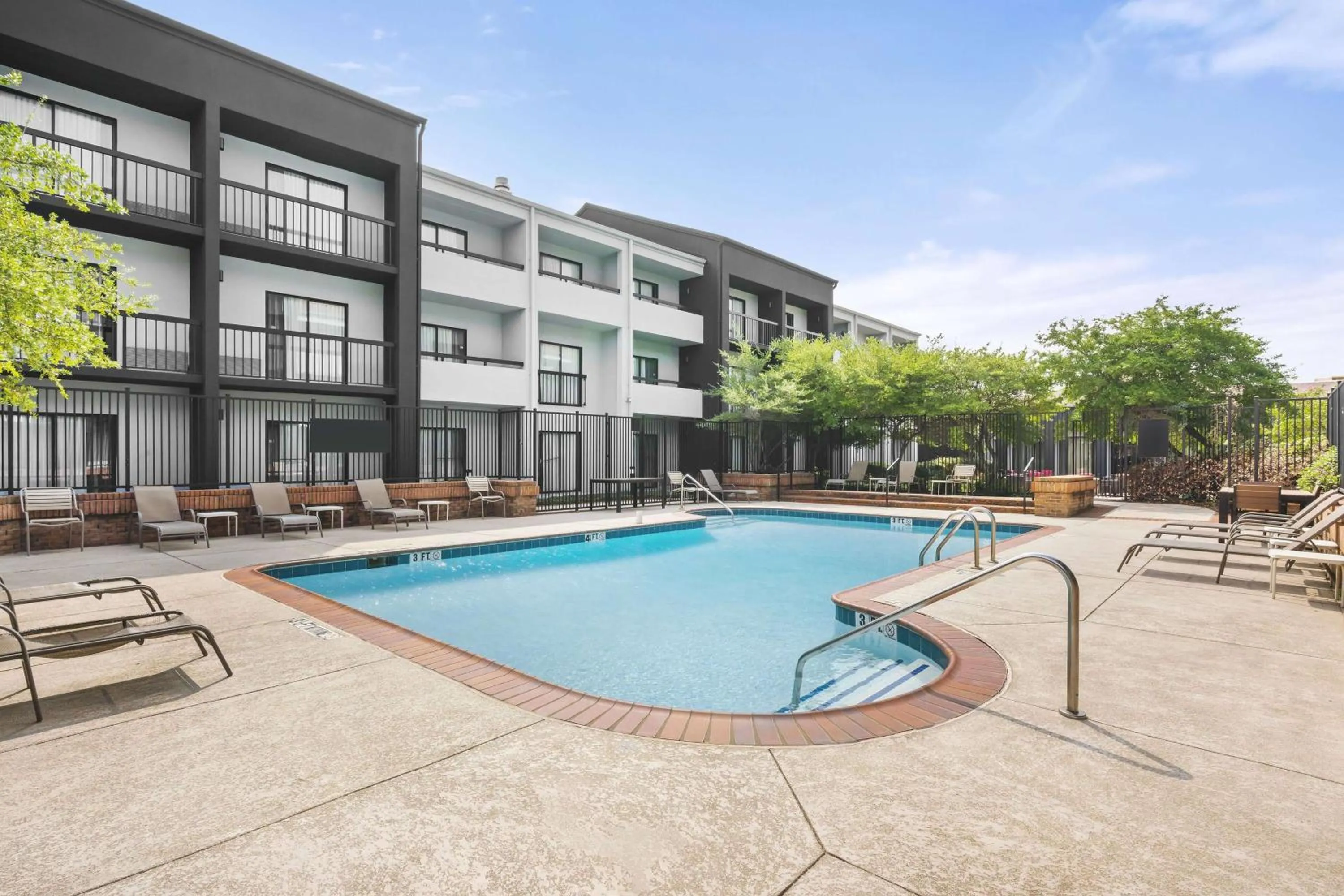 Pool view in Super 8 by Wyndham Dallas Love Field Airport