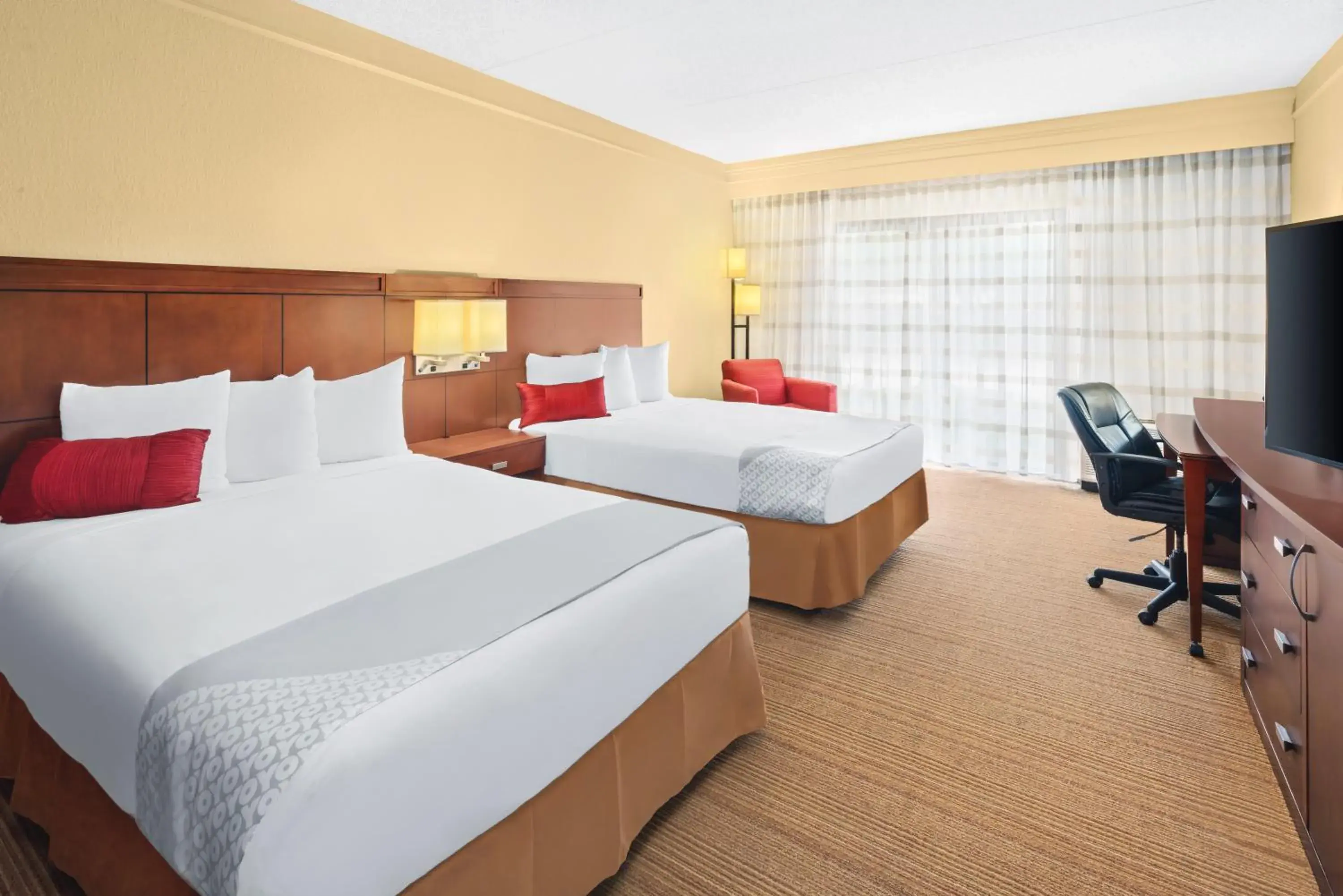 Bedroom, Bed in Super 8 by Wyndham Dallas Love Field Airport Bedroom, Bed in Super 8 by Wyndham Dallas Love Field Airport