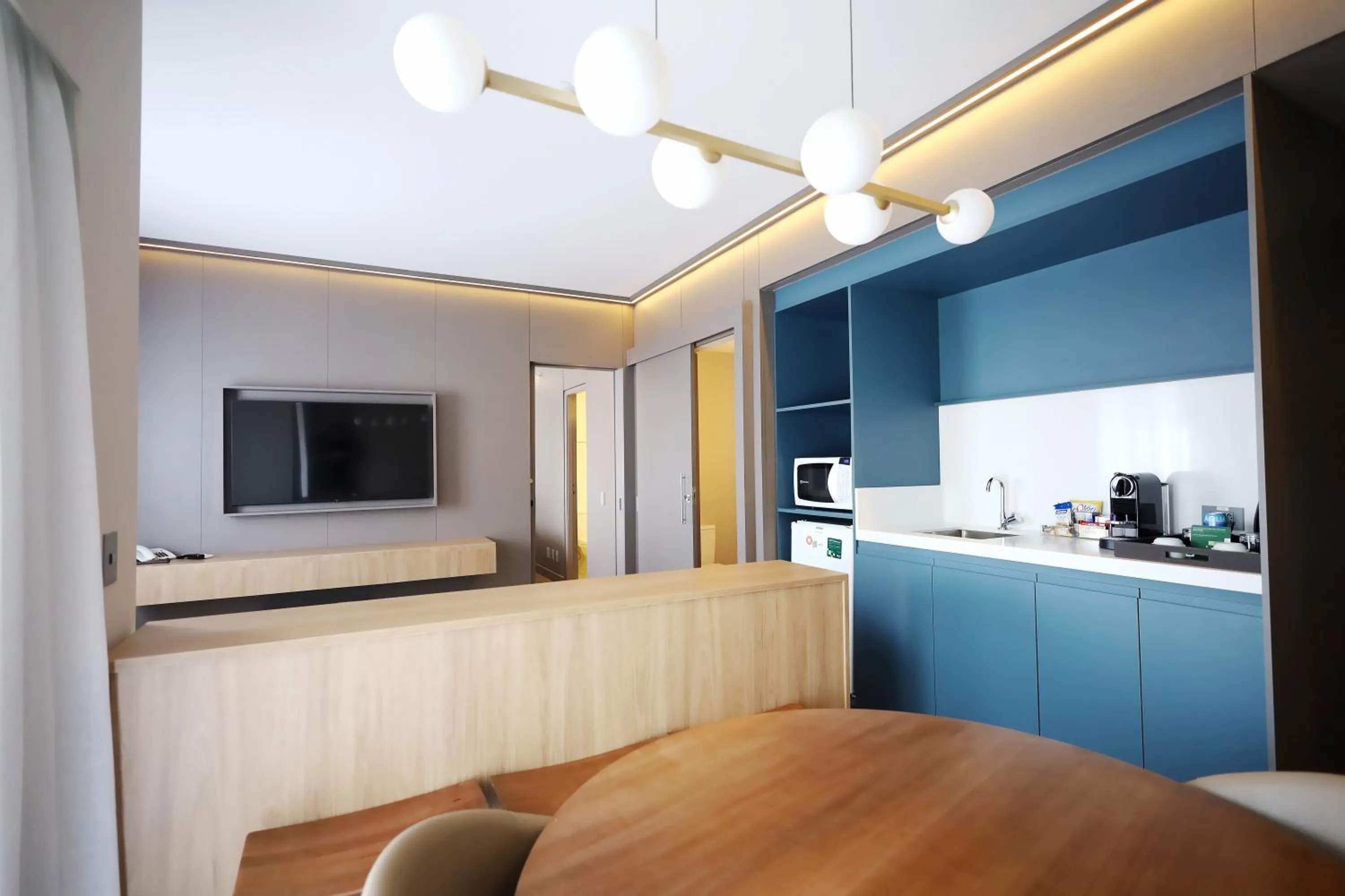 Living room in Clarion Faria Lima