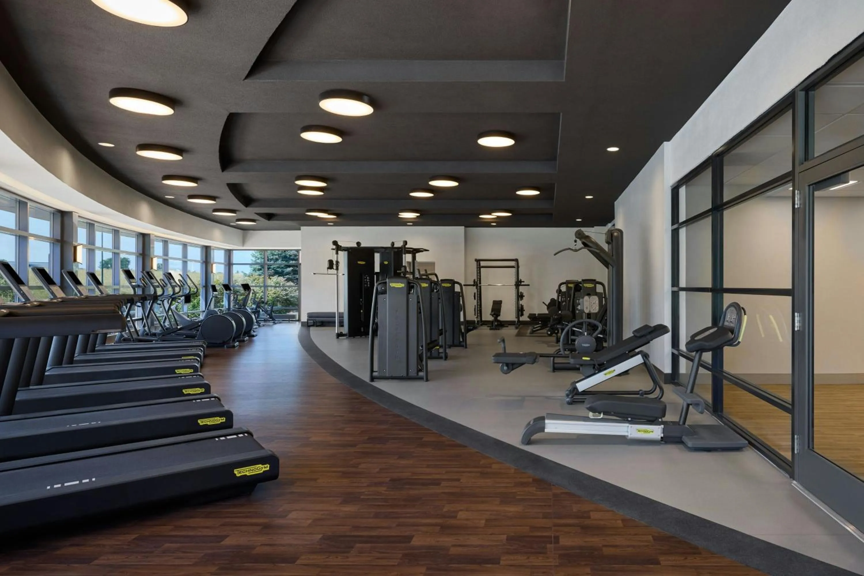 Fitness centre/facilities in Denver Airport Marriott at Gateway Park