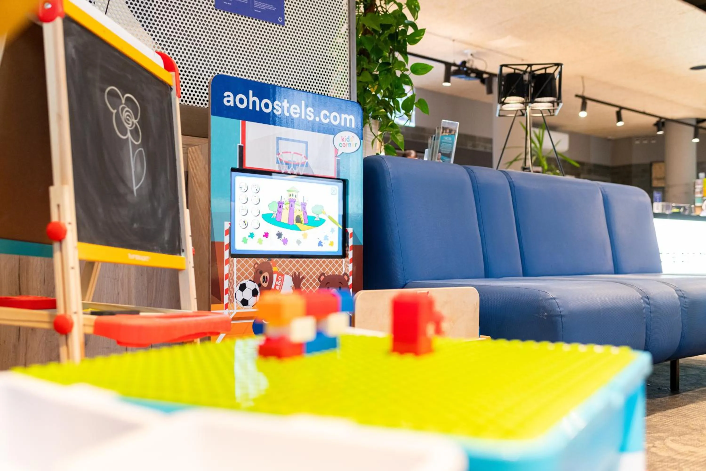 Children play ground in a&o Nürnberg Hauptbahnhof
