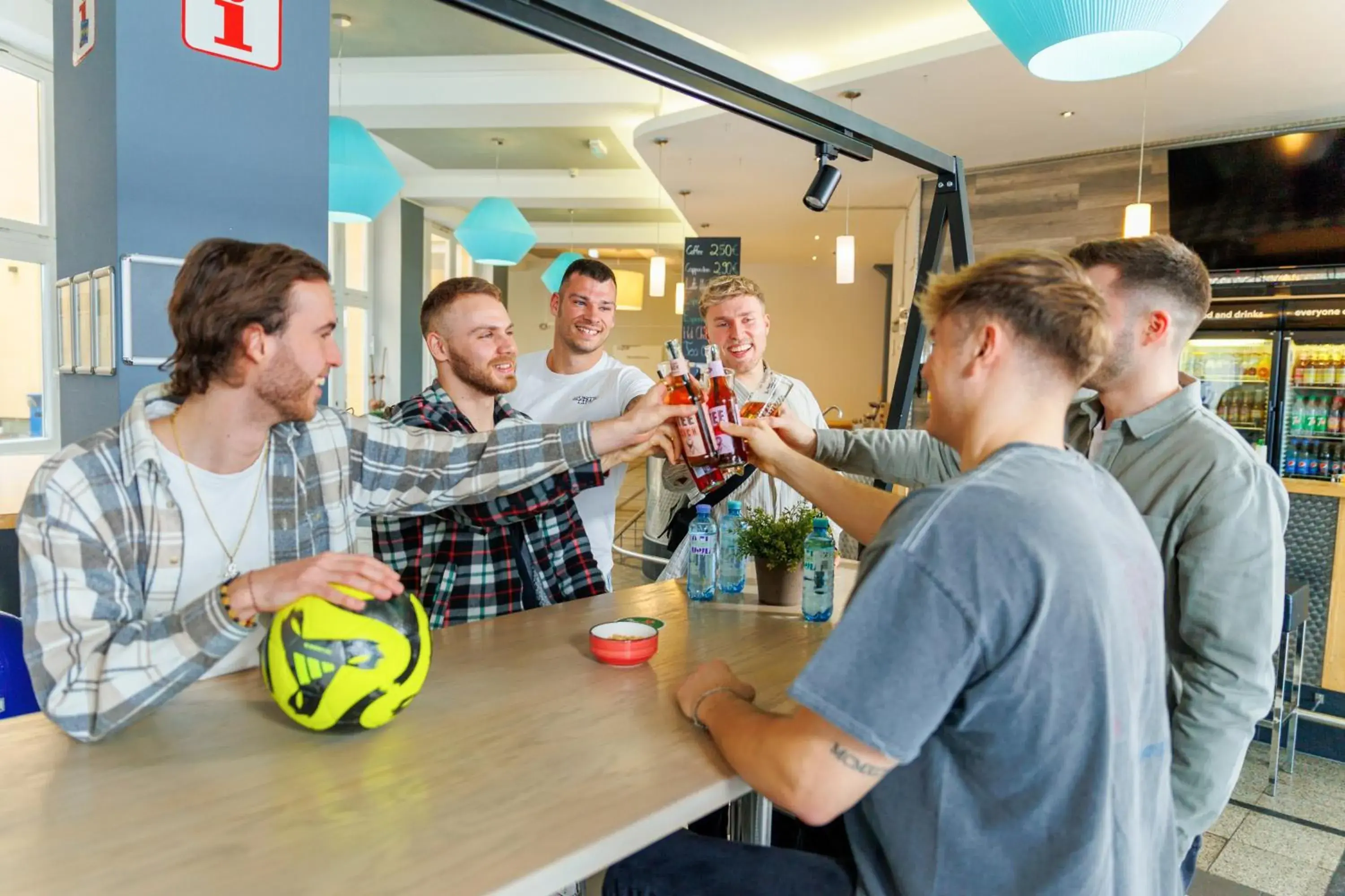 Lounge or bar in a&o Dortmund Hauptbahnhof Lounge or bar in a&o Dortmund Hauptbahnhof