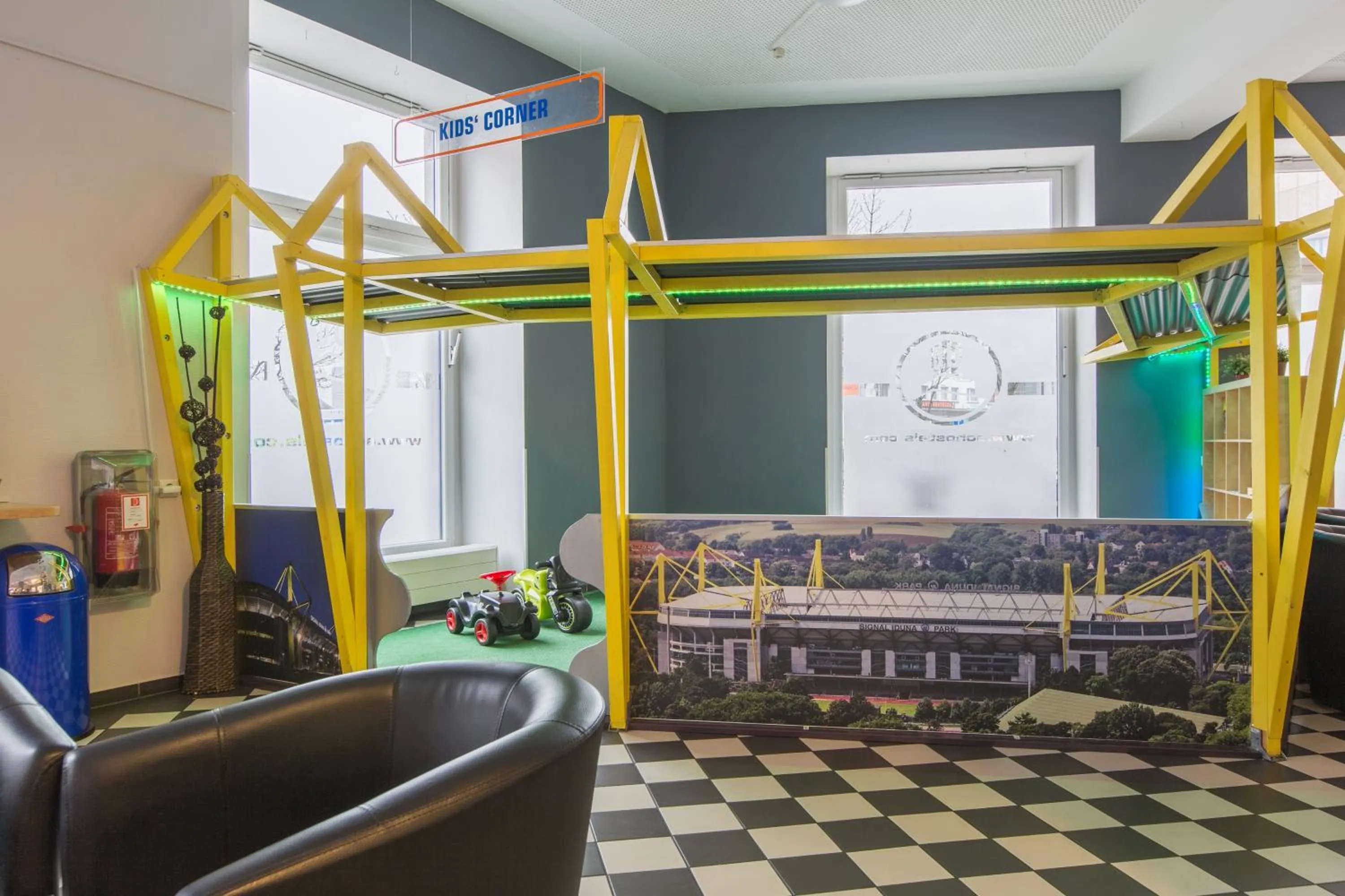 Children play ground in a&o Dortmund Hauptbahnhof