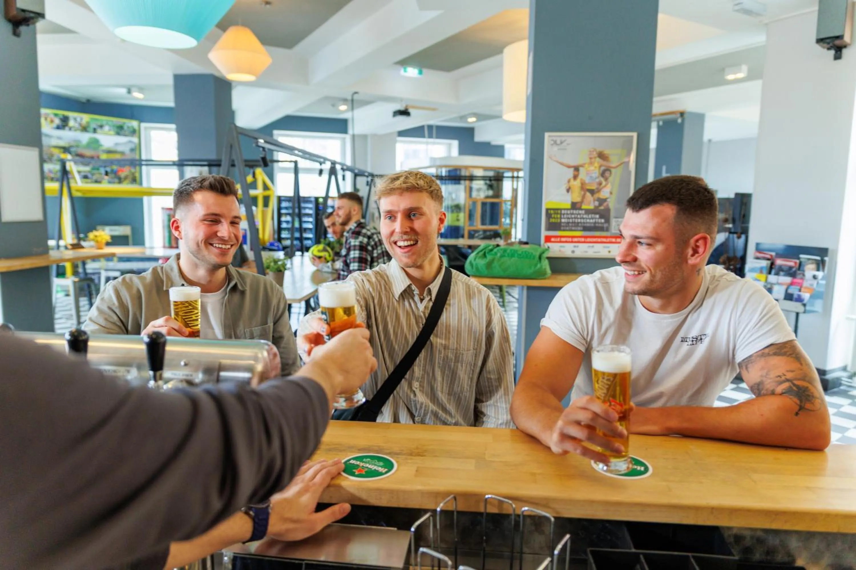 Lounge or bar in a&o Dortmund Hauptbahnhof