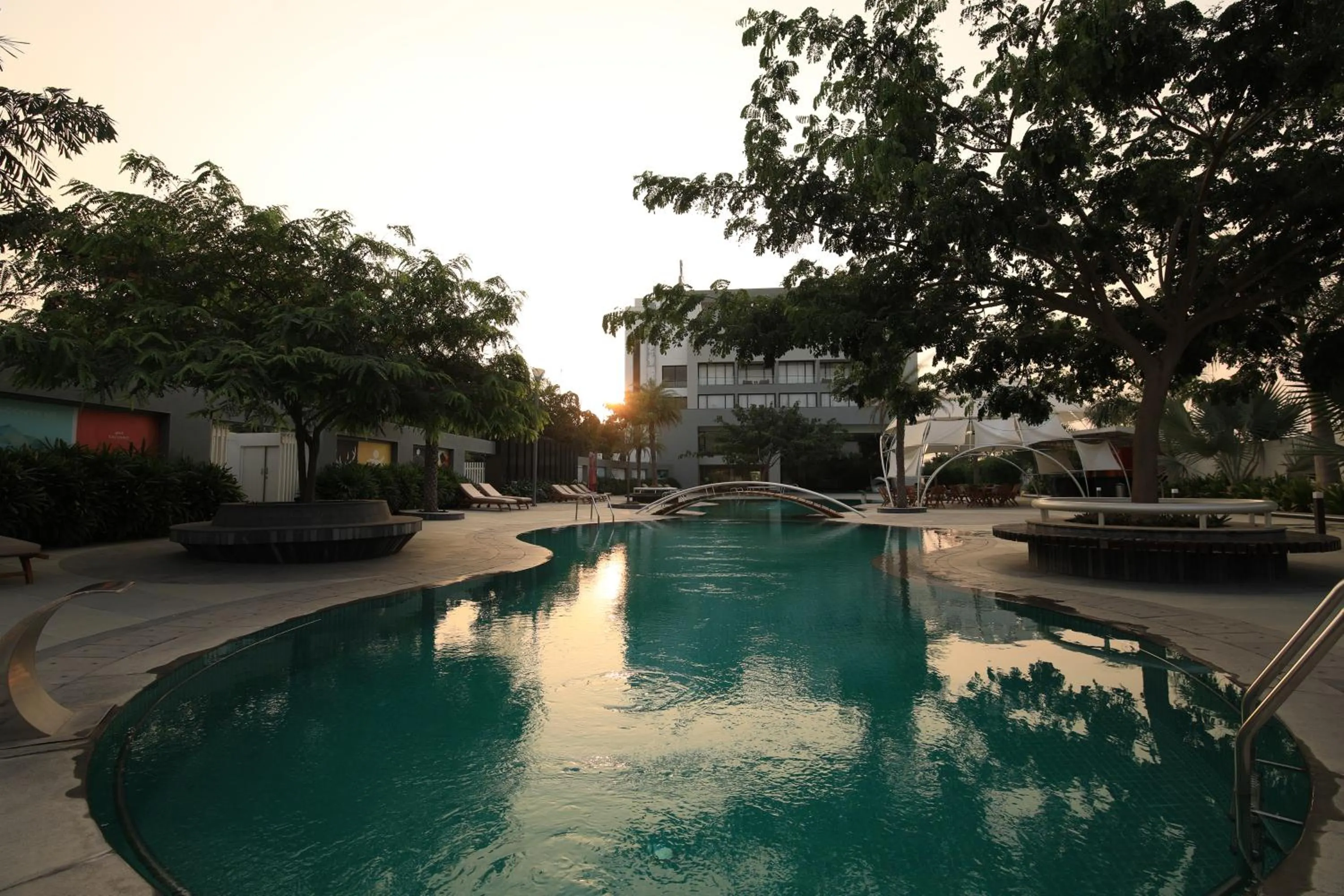Swimming pool in The Emerald Club ,Rajkot